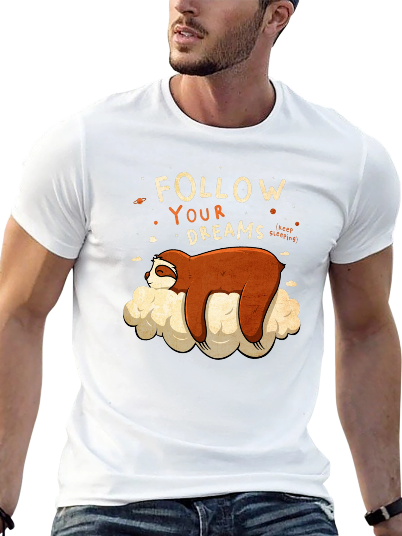 Sloth Follow Your Dreams Graphic Tee