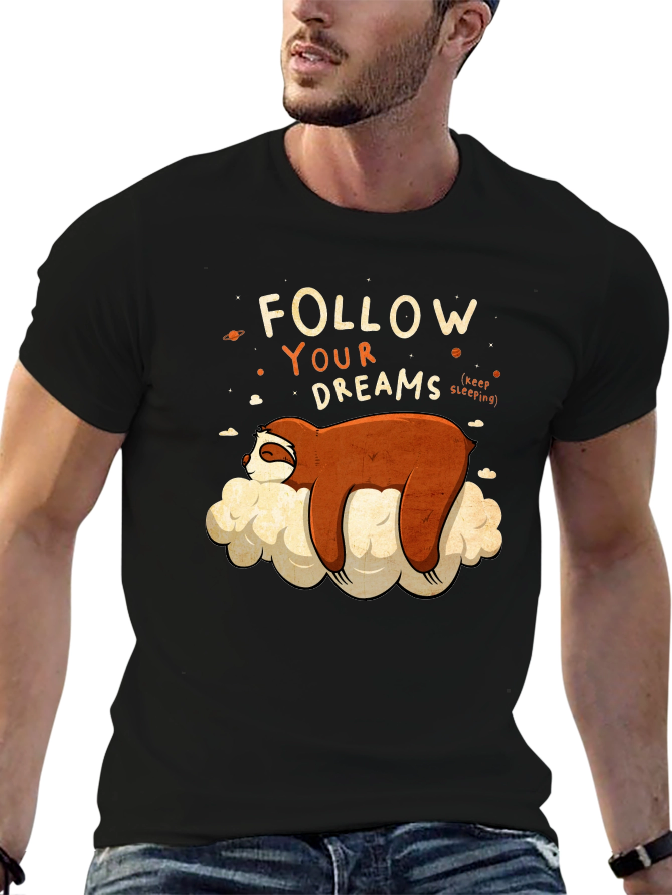 Sloth Follow Your Dreams Graphic Tee