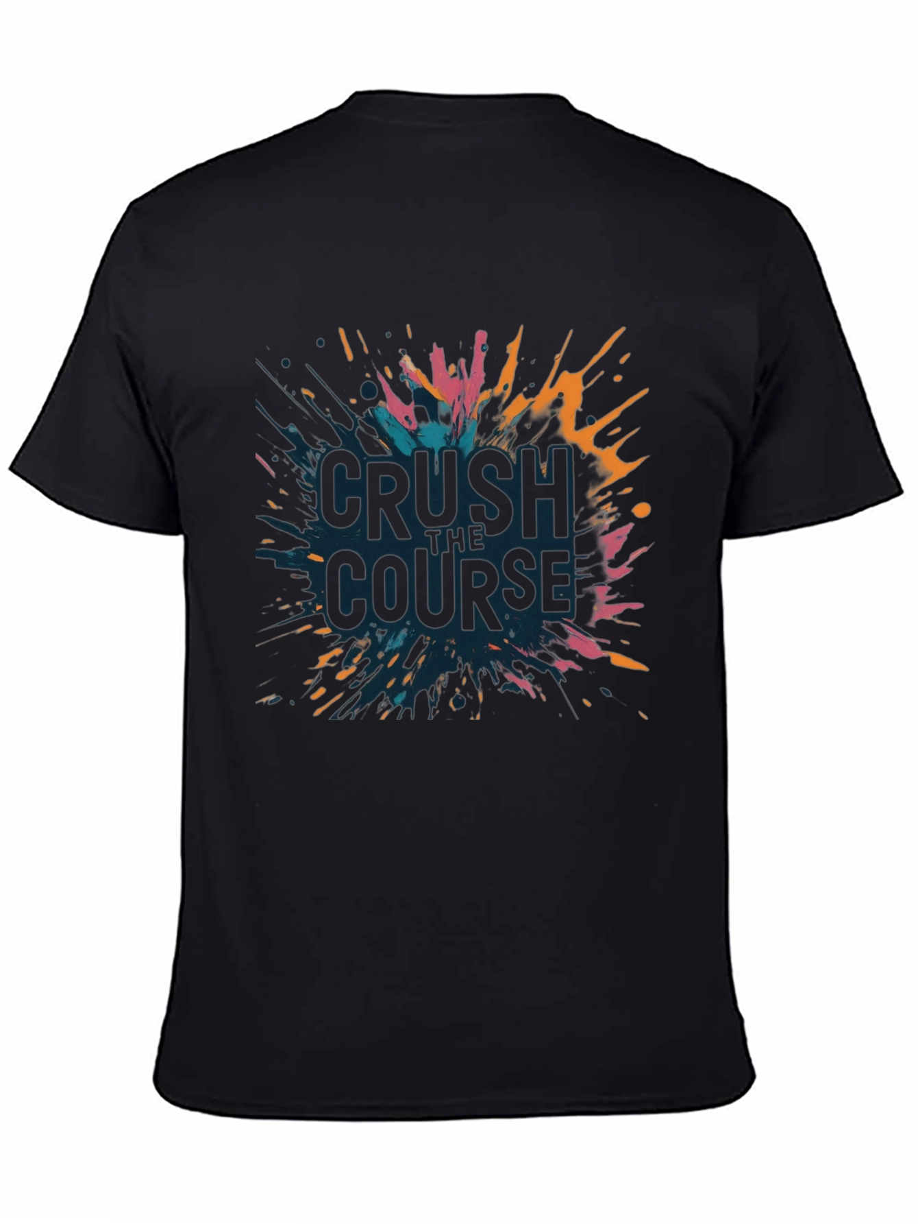 Crush the Course Graphic Tee - Black