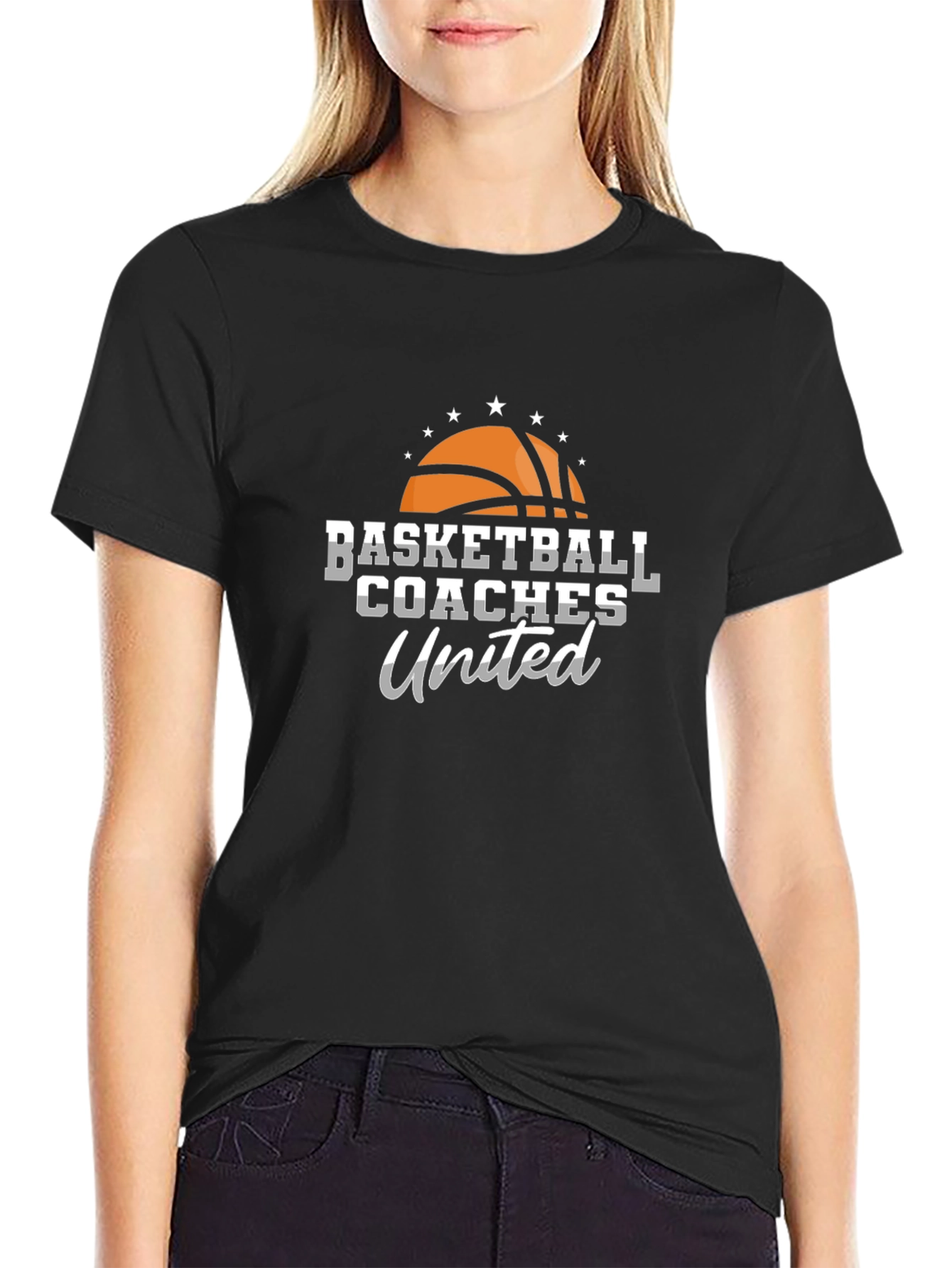 Basketball Coaches United Black T-Shirt