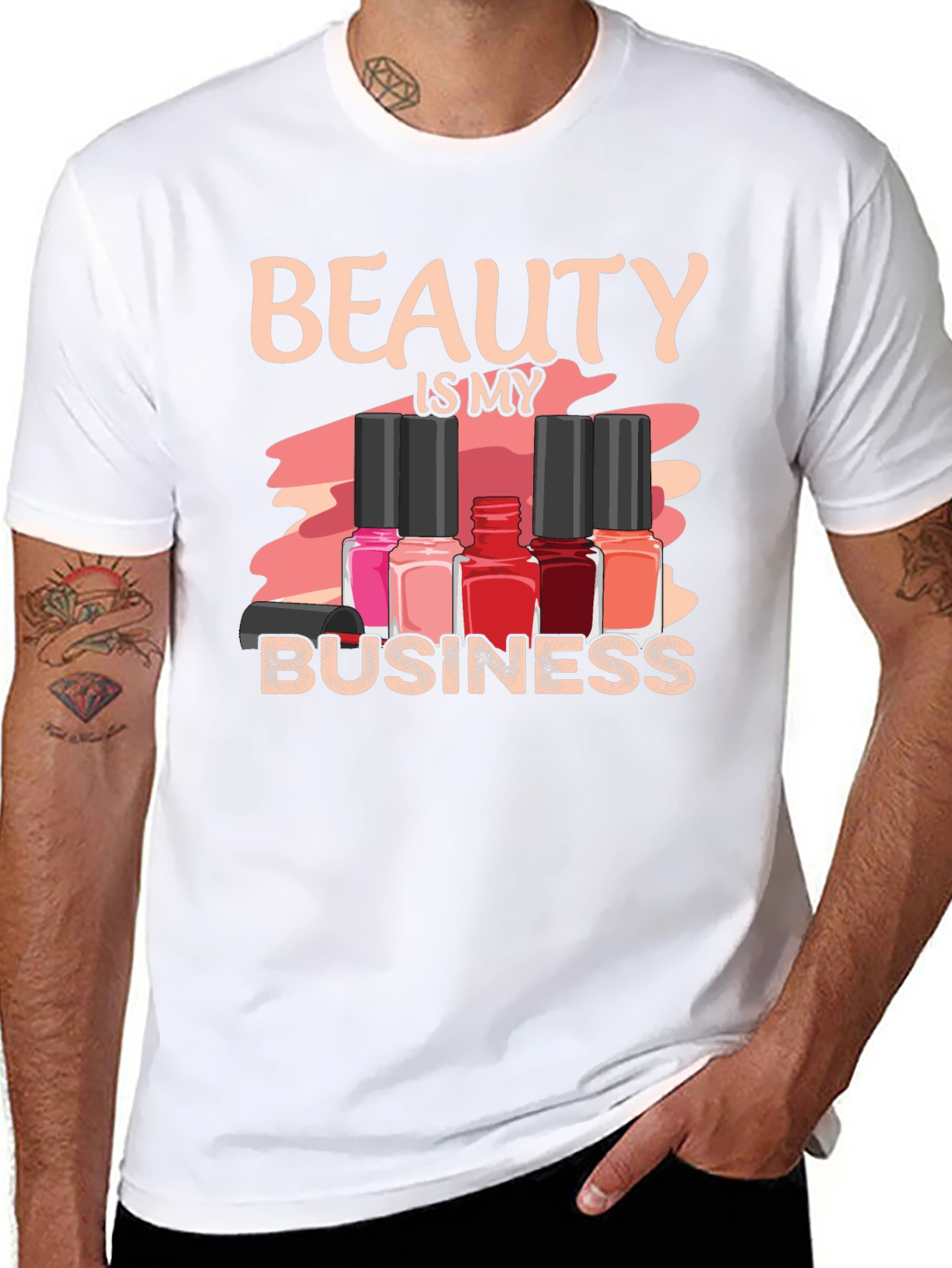 Beauty is My Business T-Shirt - Nail Polish Design