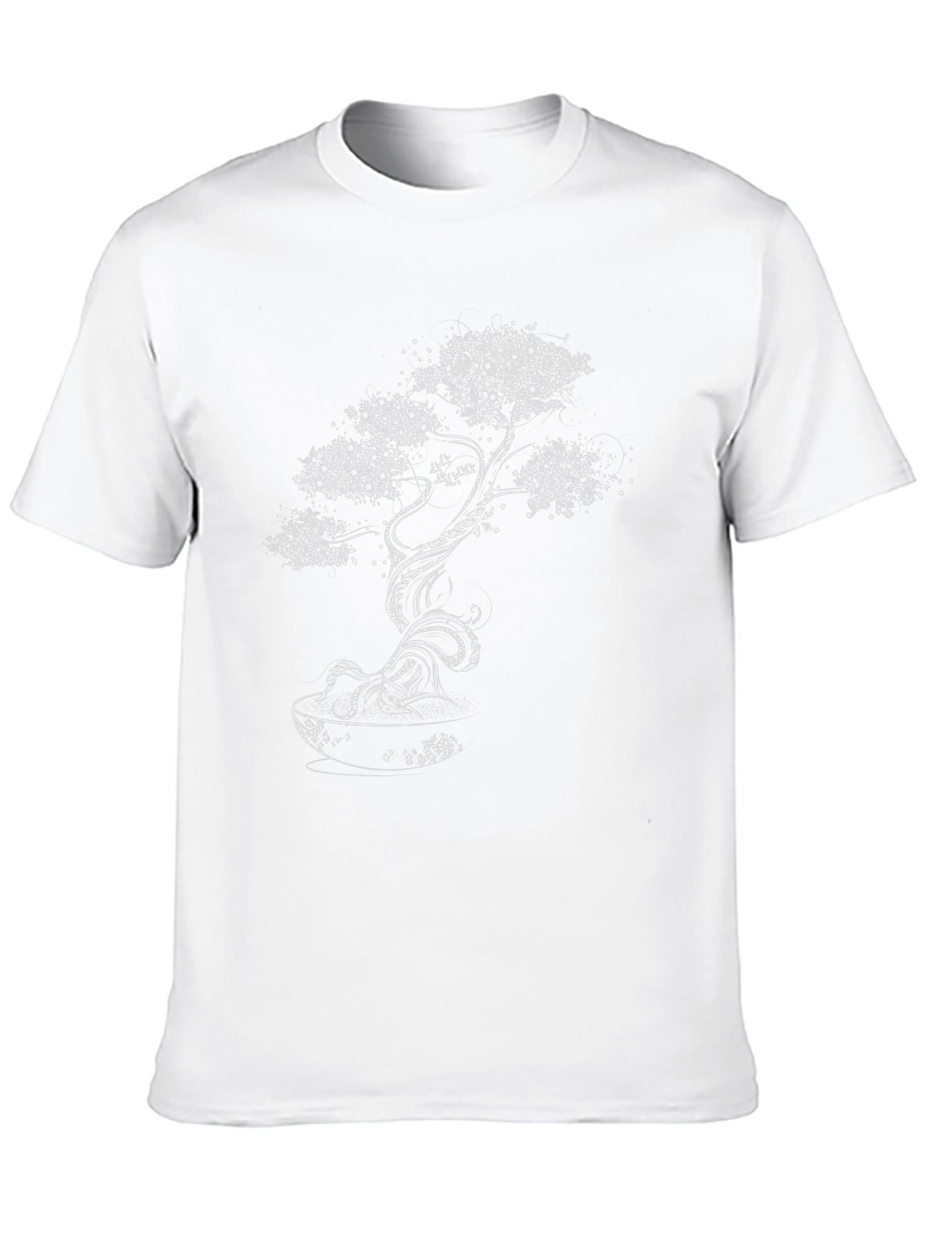 Bonsai Tree Graphic Print Tee - Black