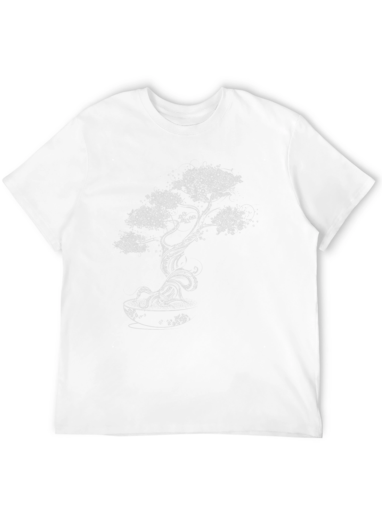 Bonsai Tree Graphic Print Tee - Black