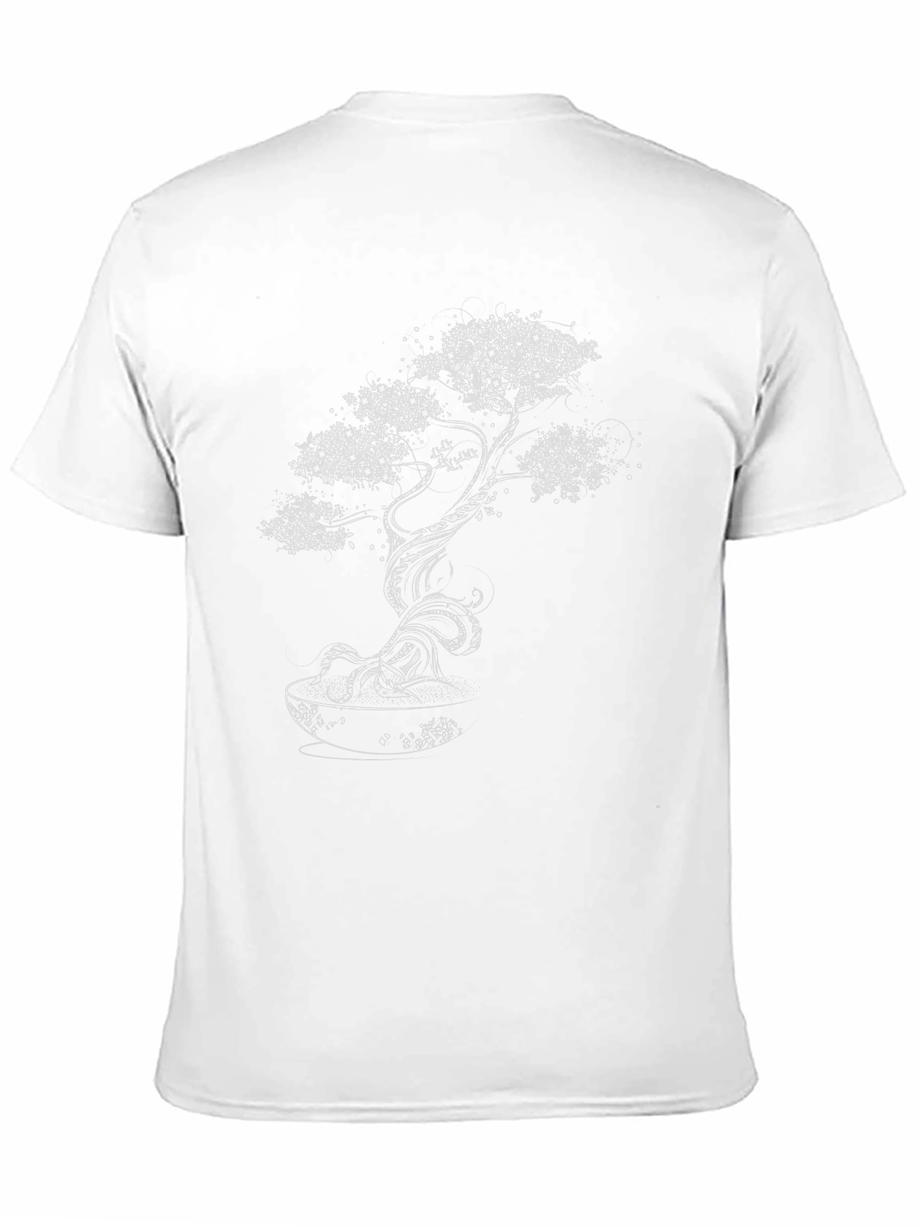 Bonsai Tree Graphic Print Tee - Black