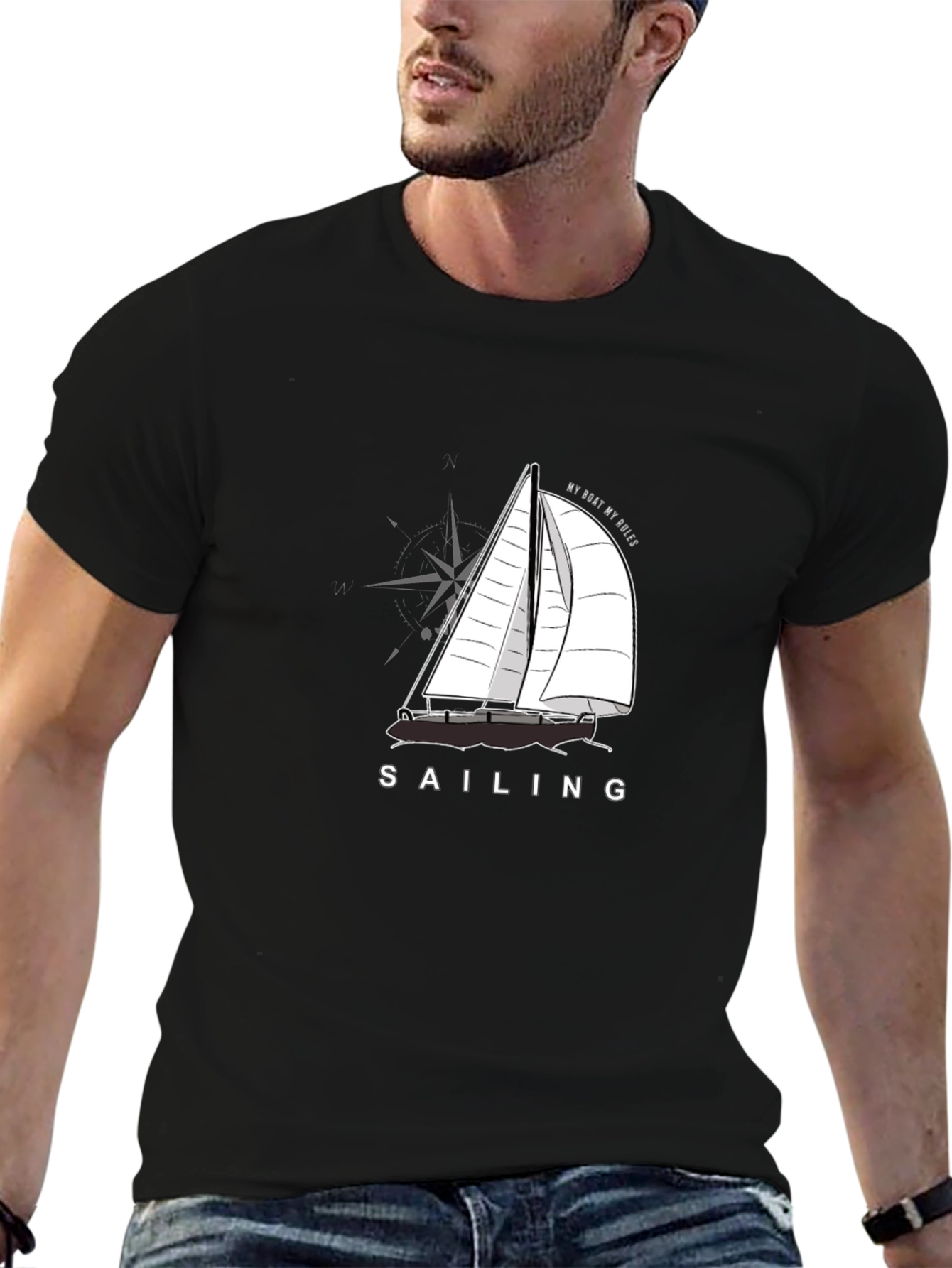 Sailing T-Shirt - My Boat My Rules Graphic Tee