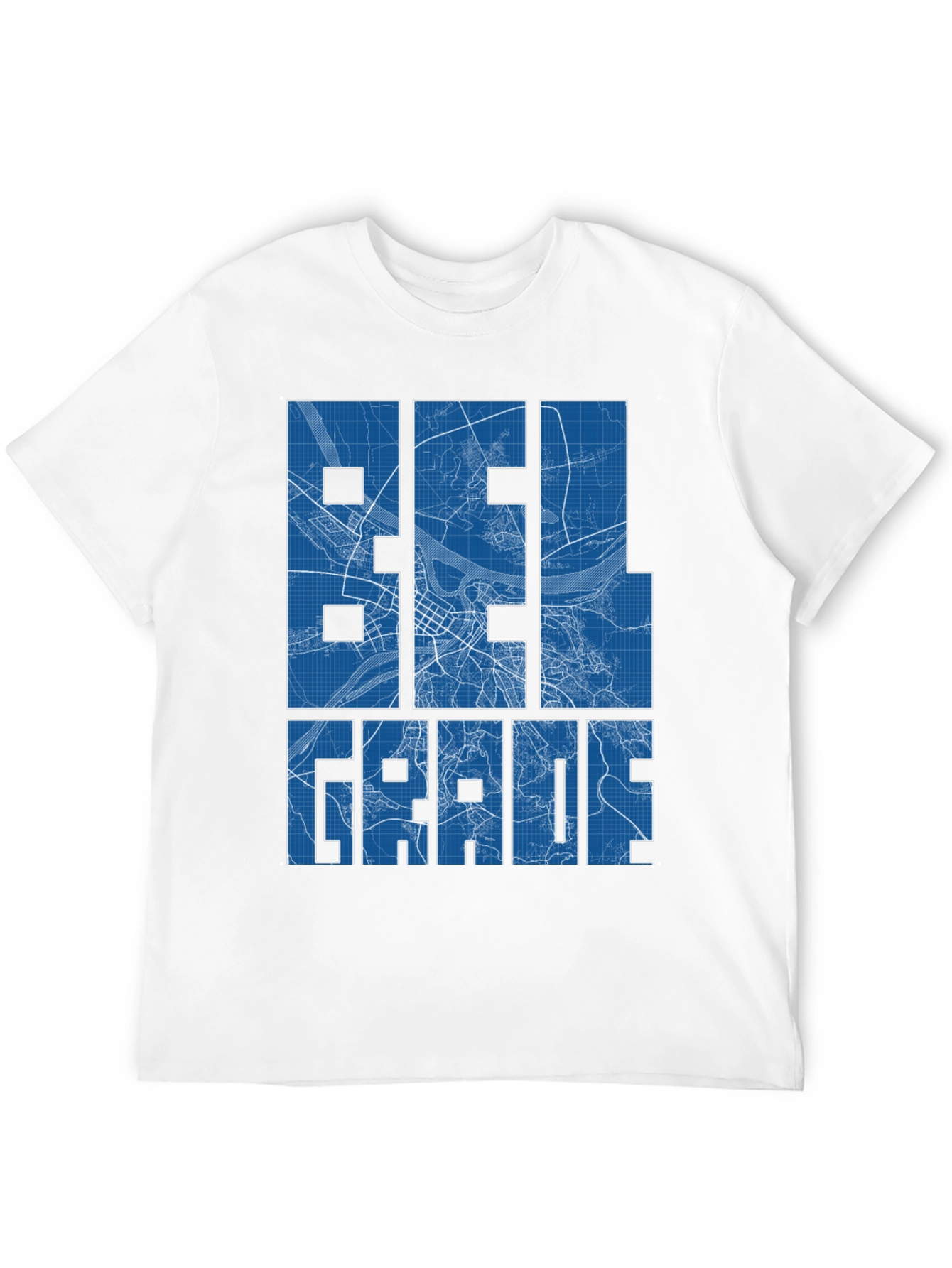 Belgrade Map T-Shirt - Urban Cityscape Design