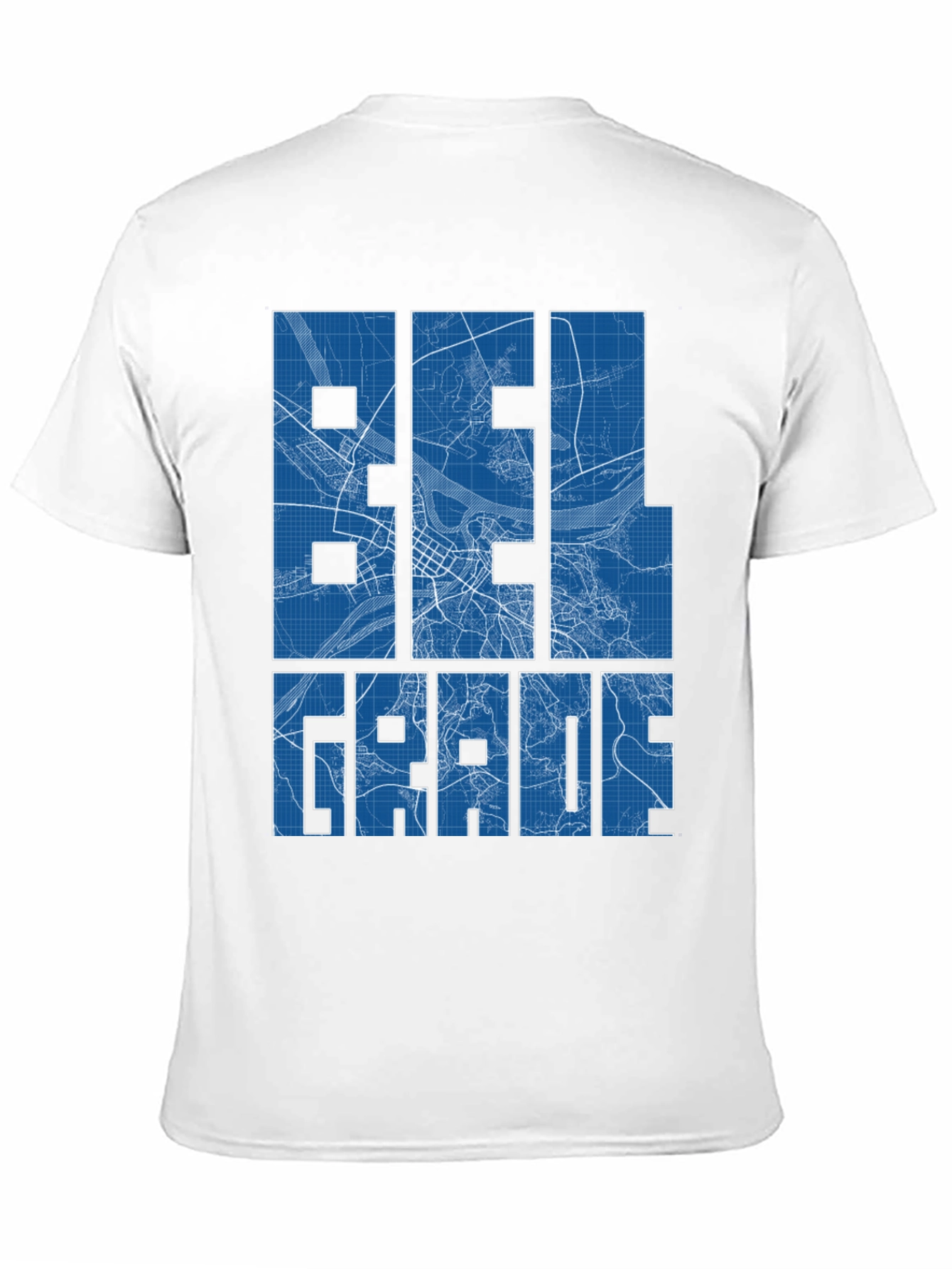Belgrade Map T-Shirt - Urban Cityscape Design