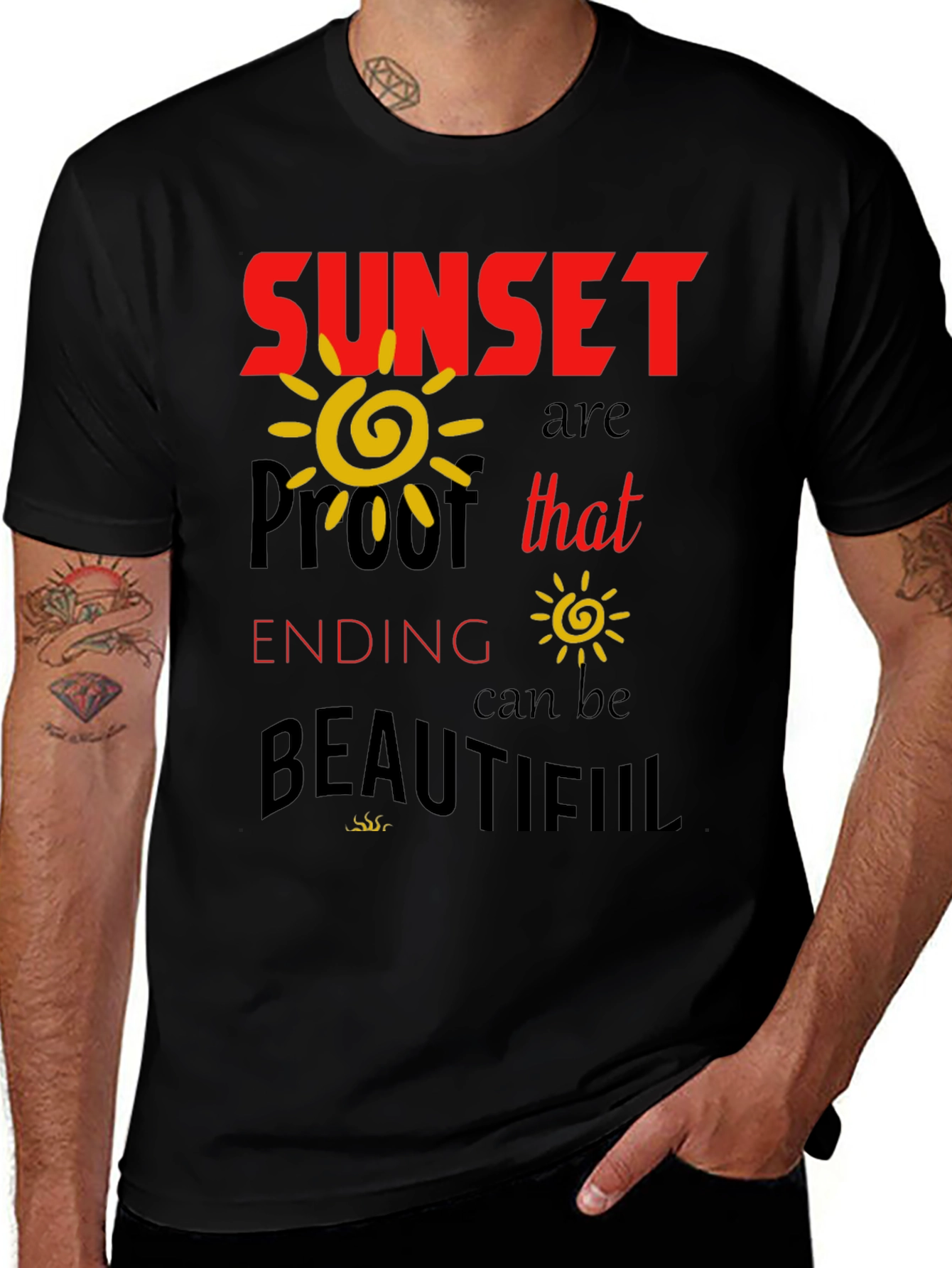 Sunset Proof Inspirational Graphic T-Shirt