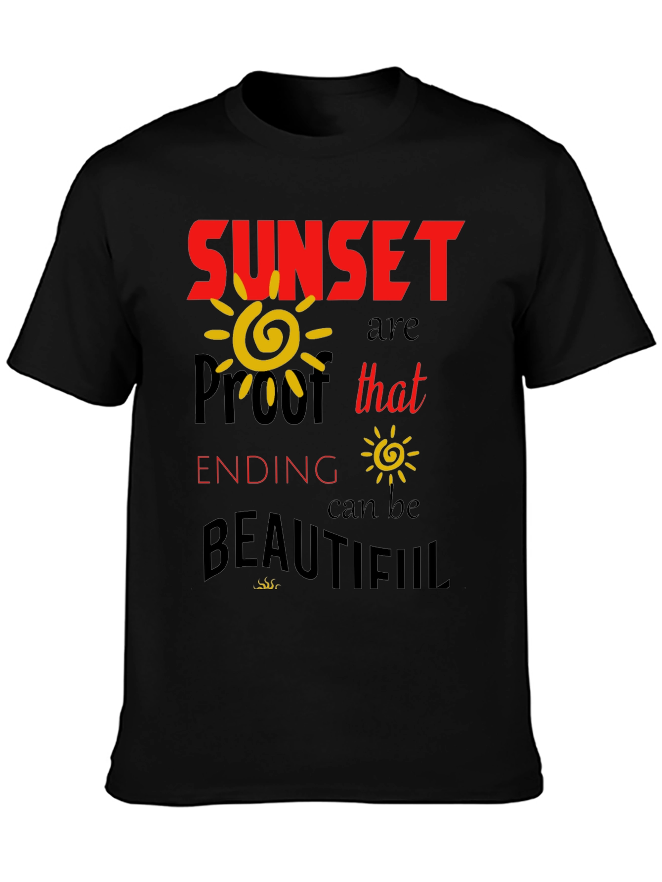 Sunset Proof Inspirational Graphic T-Shirt