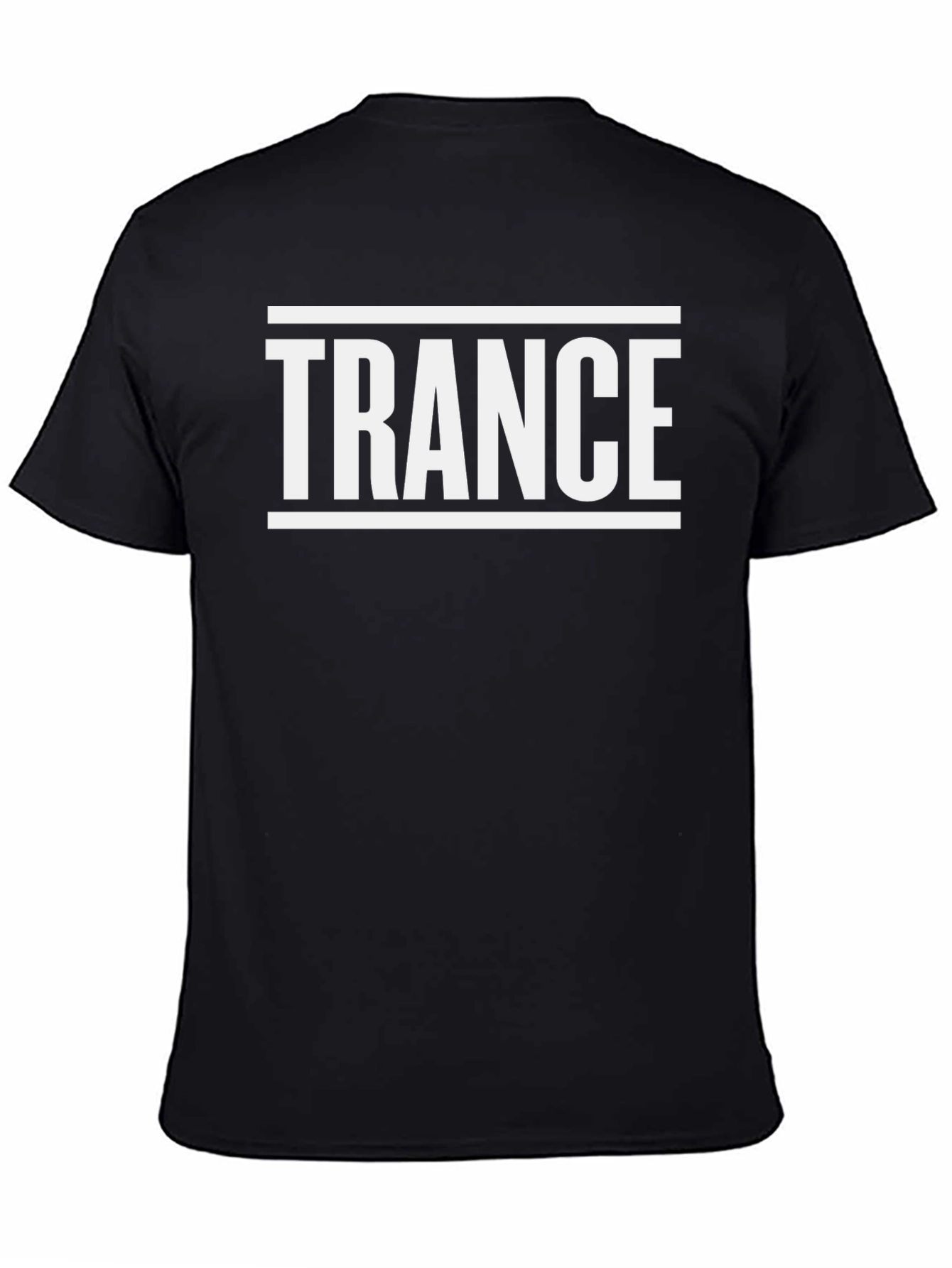 Trance Music Graphic Tee - Black Cotton Comfort