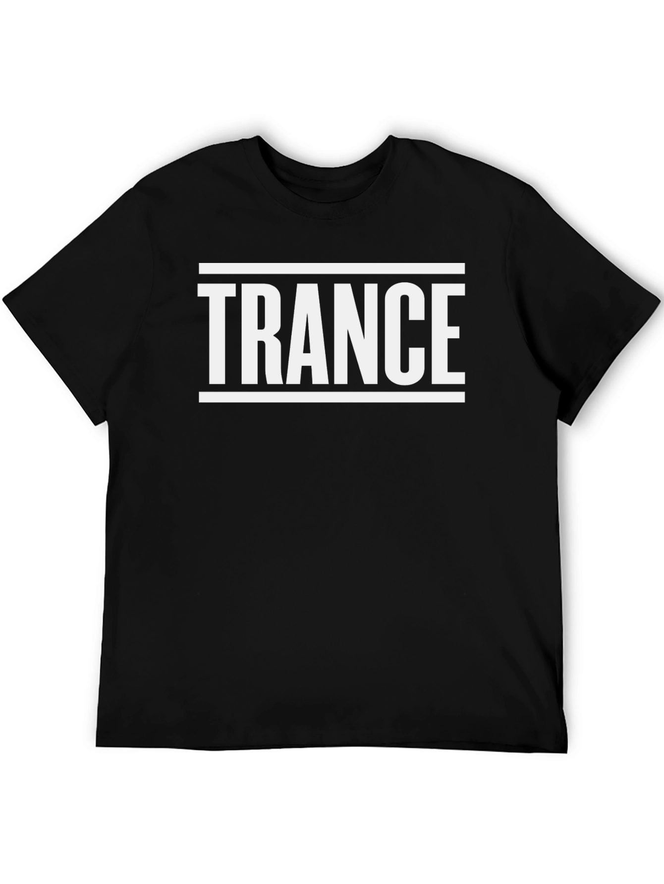 Trance Music Graphic Tee - Black Cotton Comfort