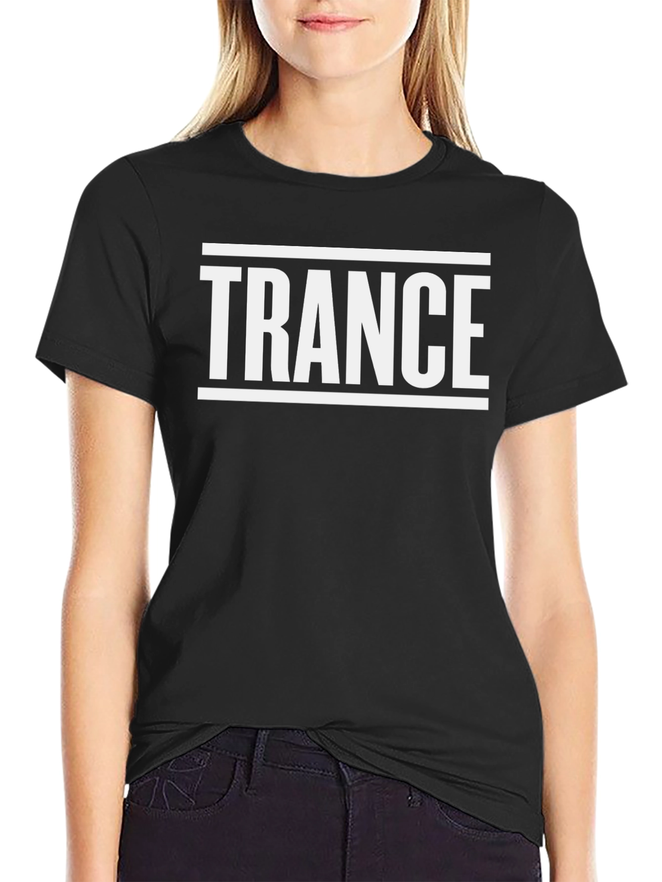 Trance Music Graphic Tee - Black Cotton Comfort