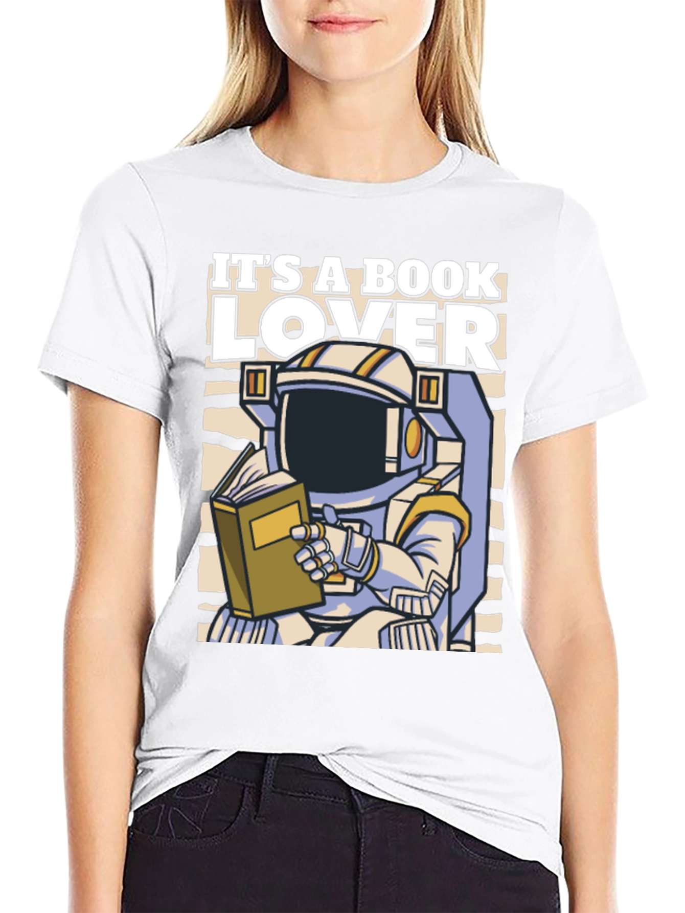 Book Lover Astronaut T-Shirt