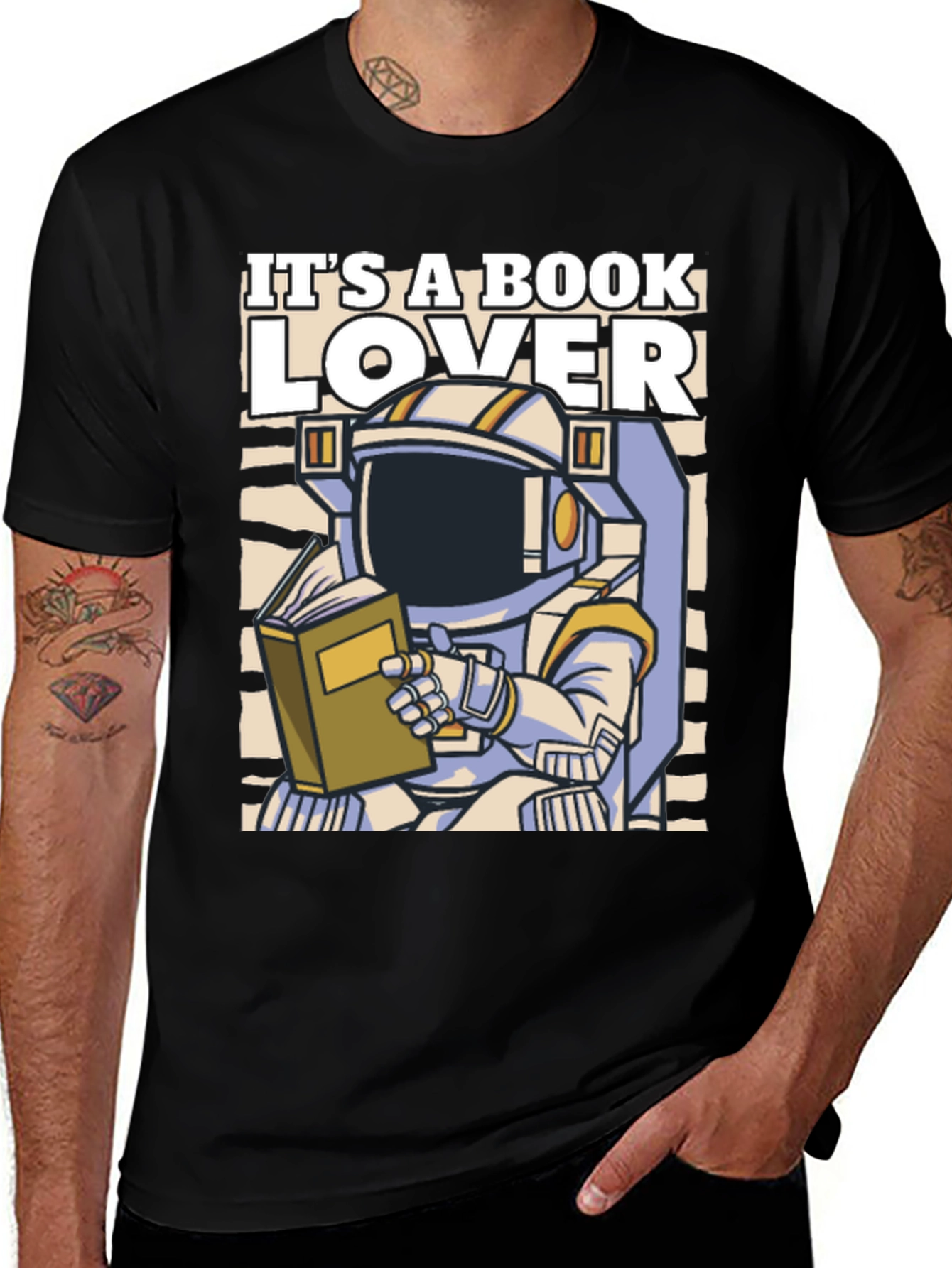 Book Lover Astronaut T-Shirt
