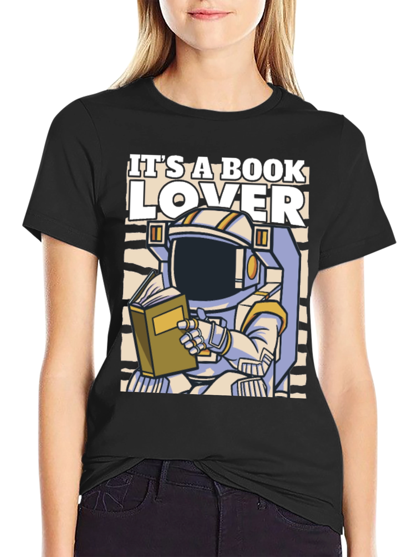 Book Lover Astronaut T-Shirt