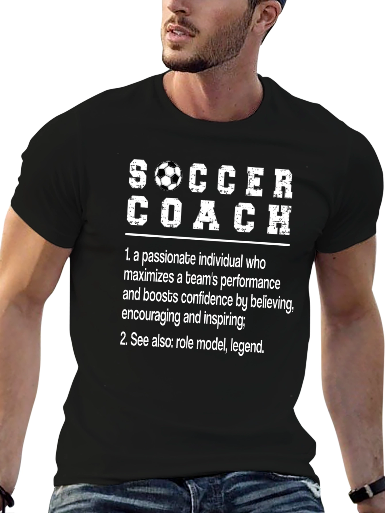 Soccer Coach Definition T-Shirt - Role Model Legend