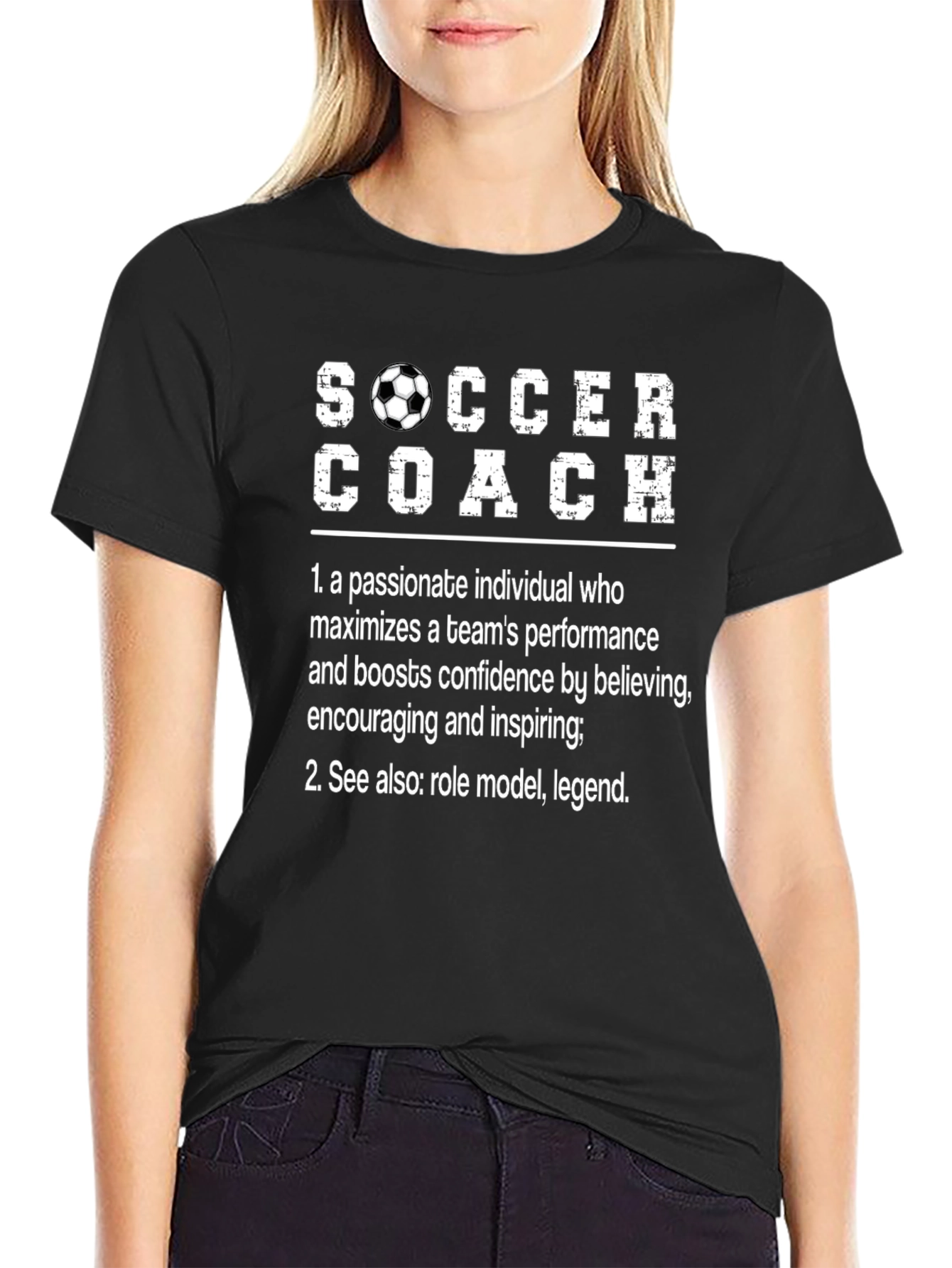Soccer Coach Definition T-Shirt - Role Model Legend
