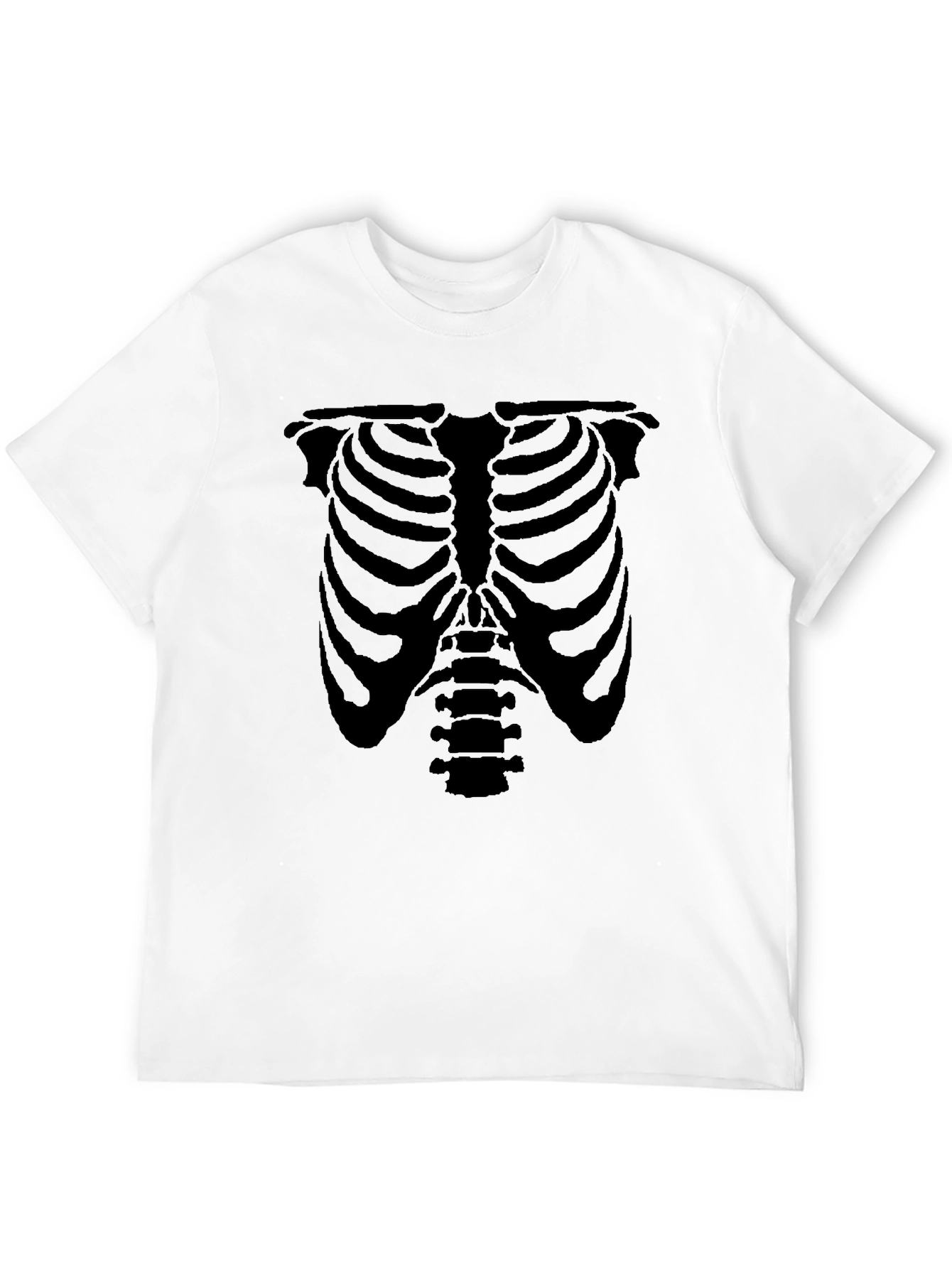 Skeleton Rib Cage Graphic Tee - Halloween Ready