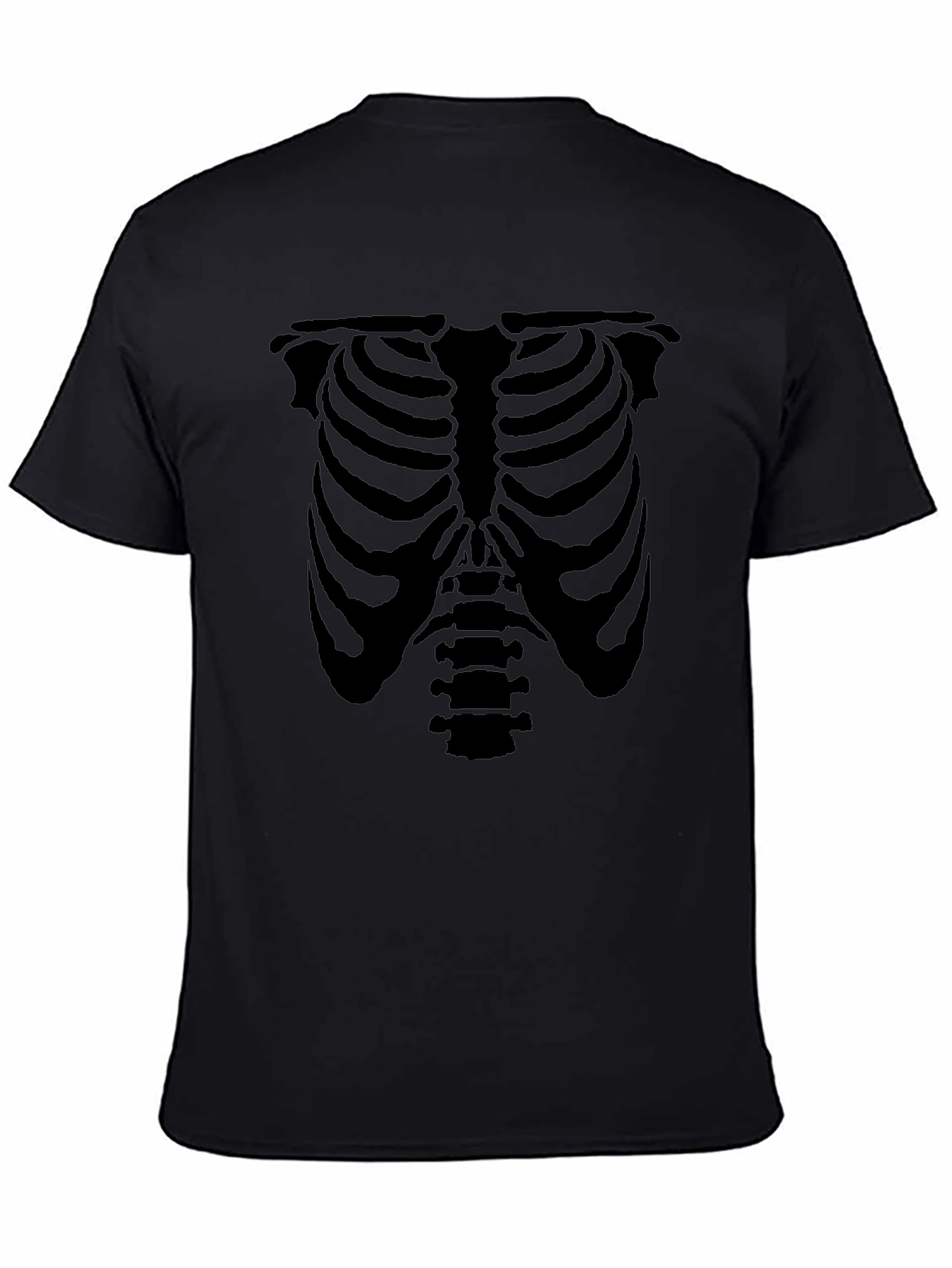 Skeleton Rib Cage Graphic Tee - Halloween Ready