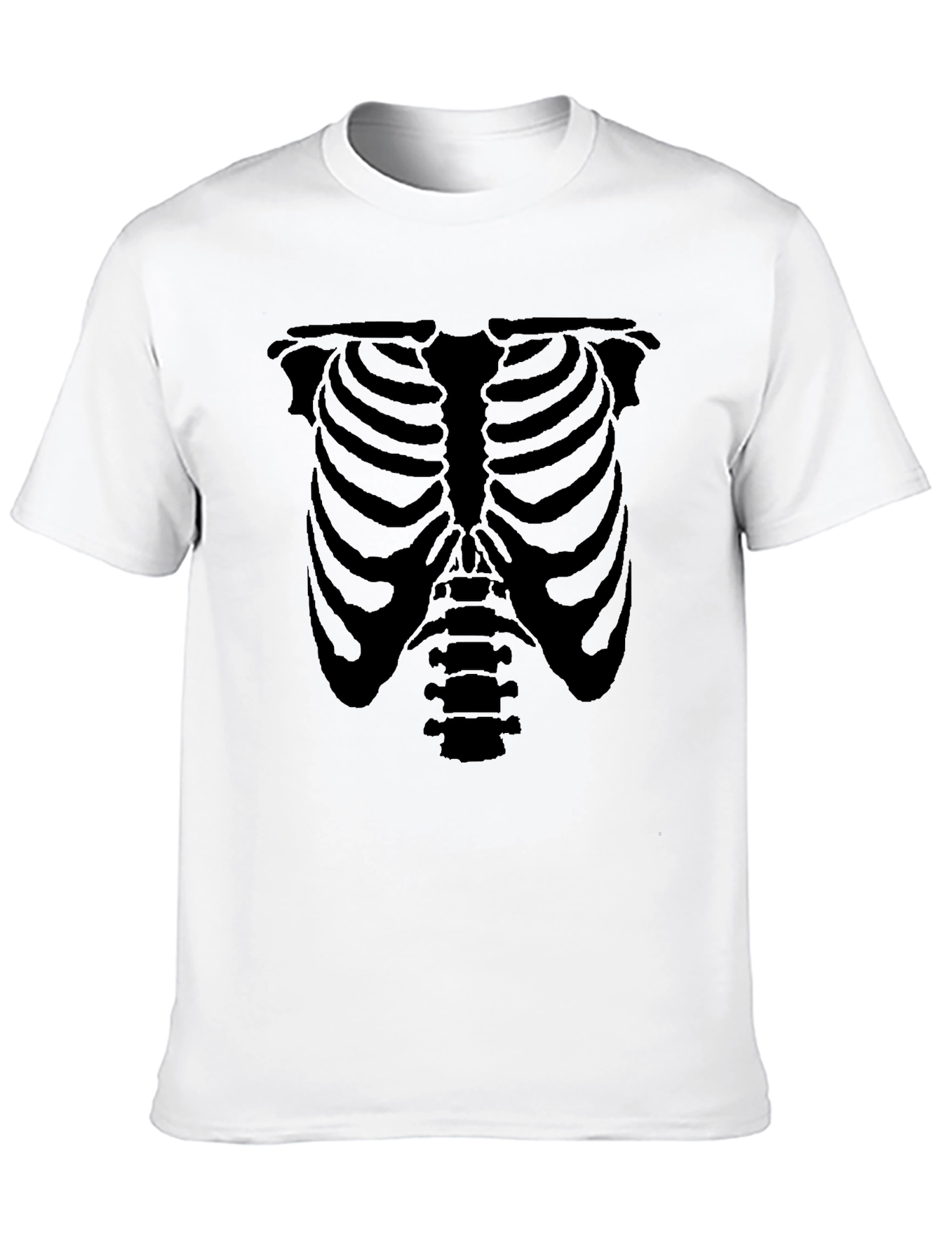 Skeleton Rib Cage Graphic Tee - Halloween Ready