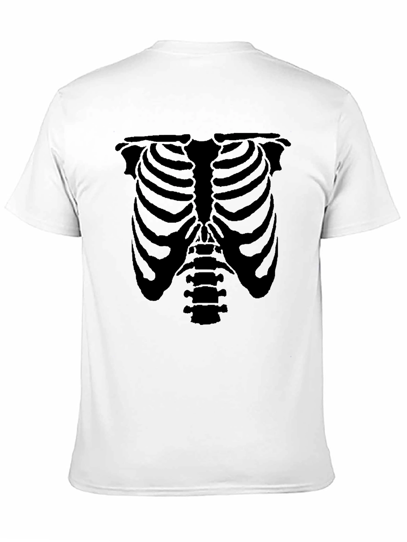 Skeleton Rib Cage Graphic Tee - Halloween Ready