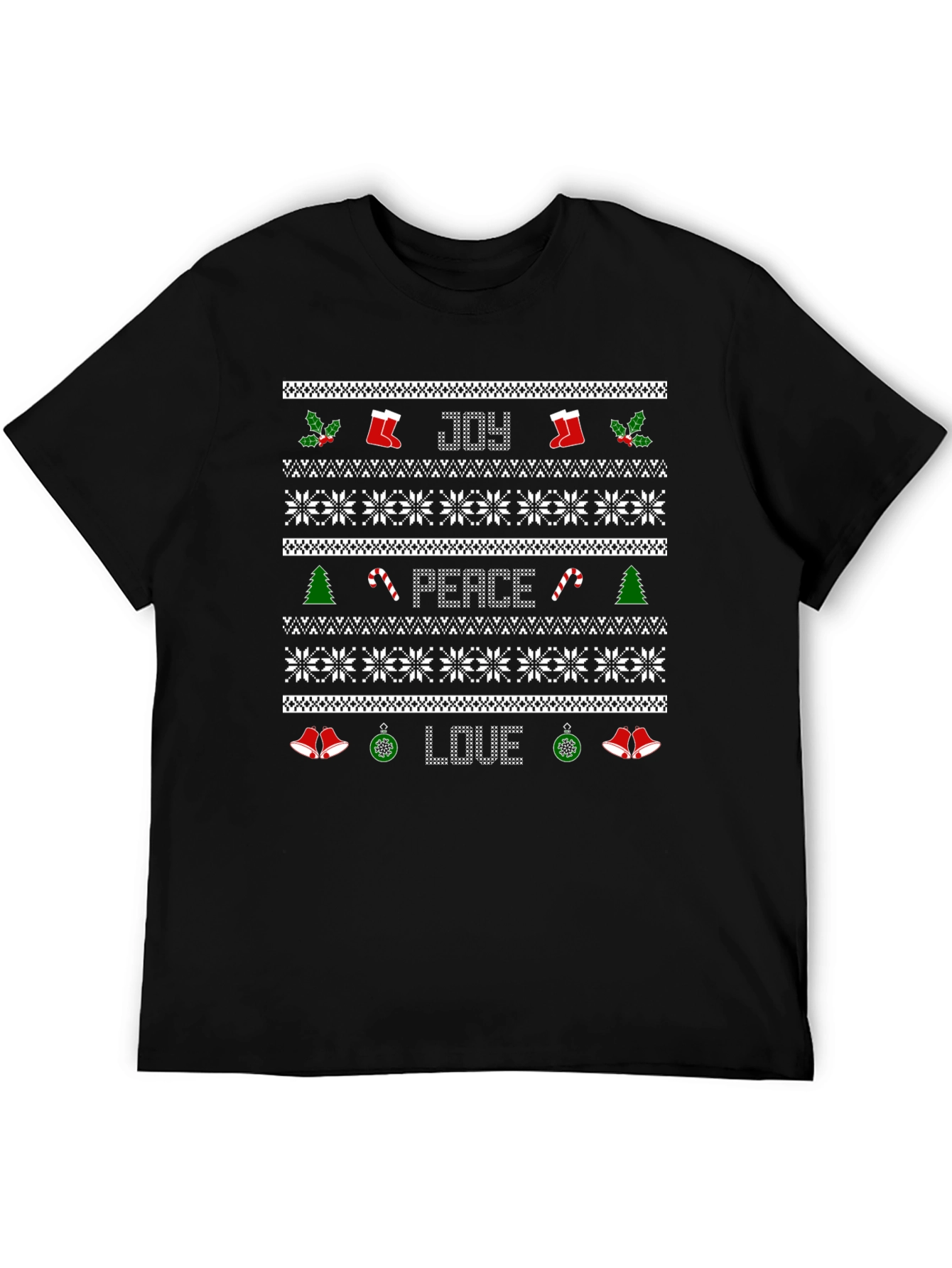 Ugly Christmas Sweater Style T-Shirt