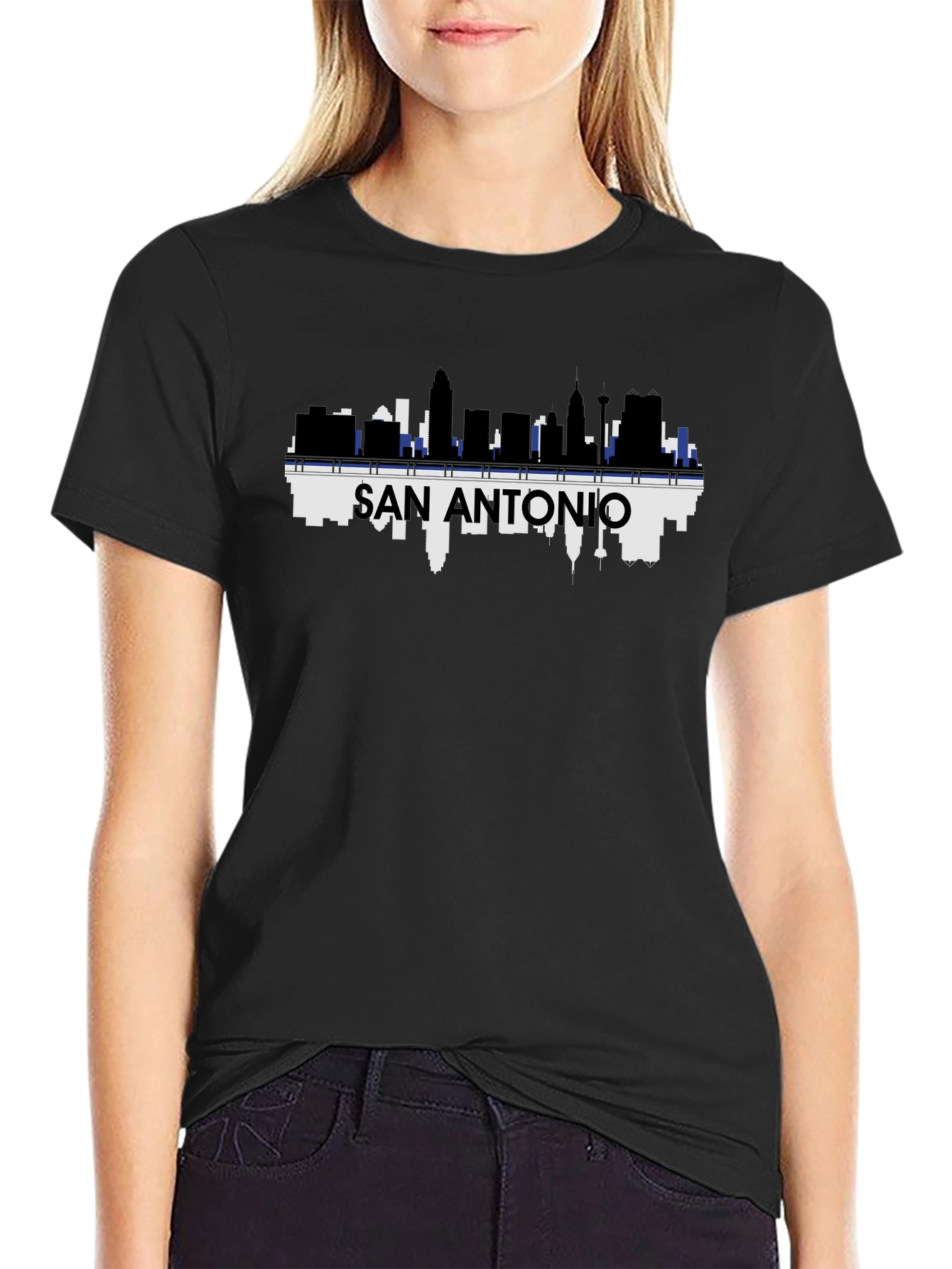 San Antonio Skyline Graphic T-Shirt
