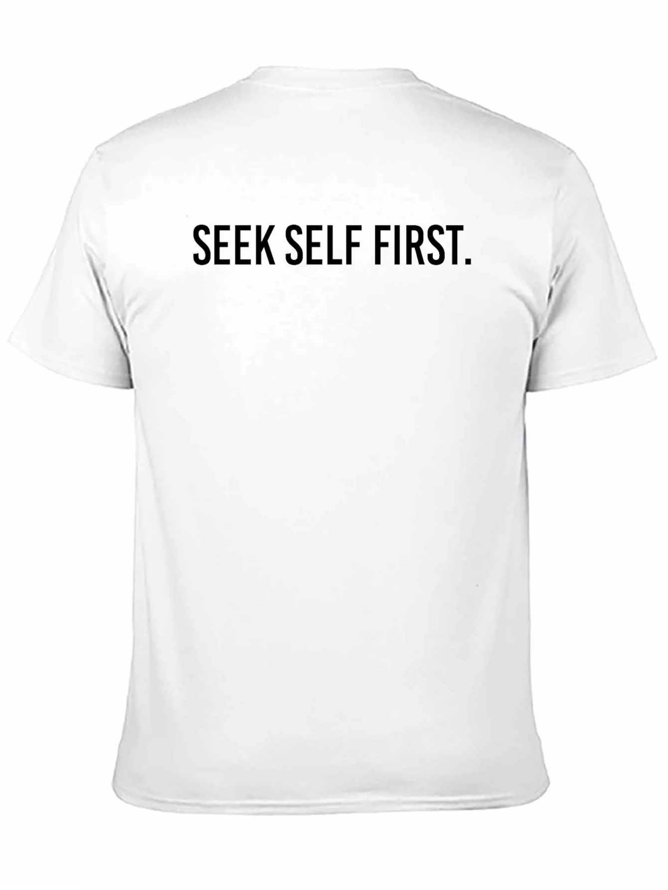 Seek Self First Graphic T-Shirt - Black Cotton Tee