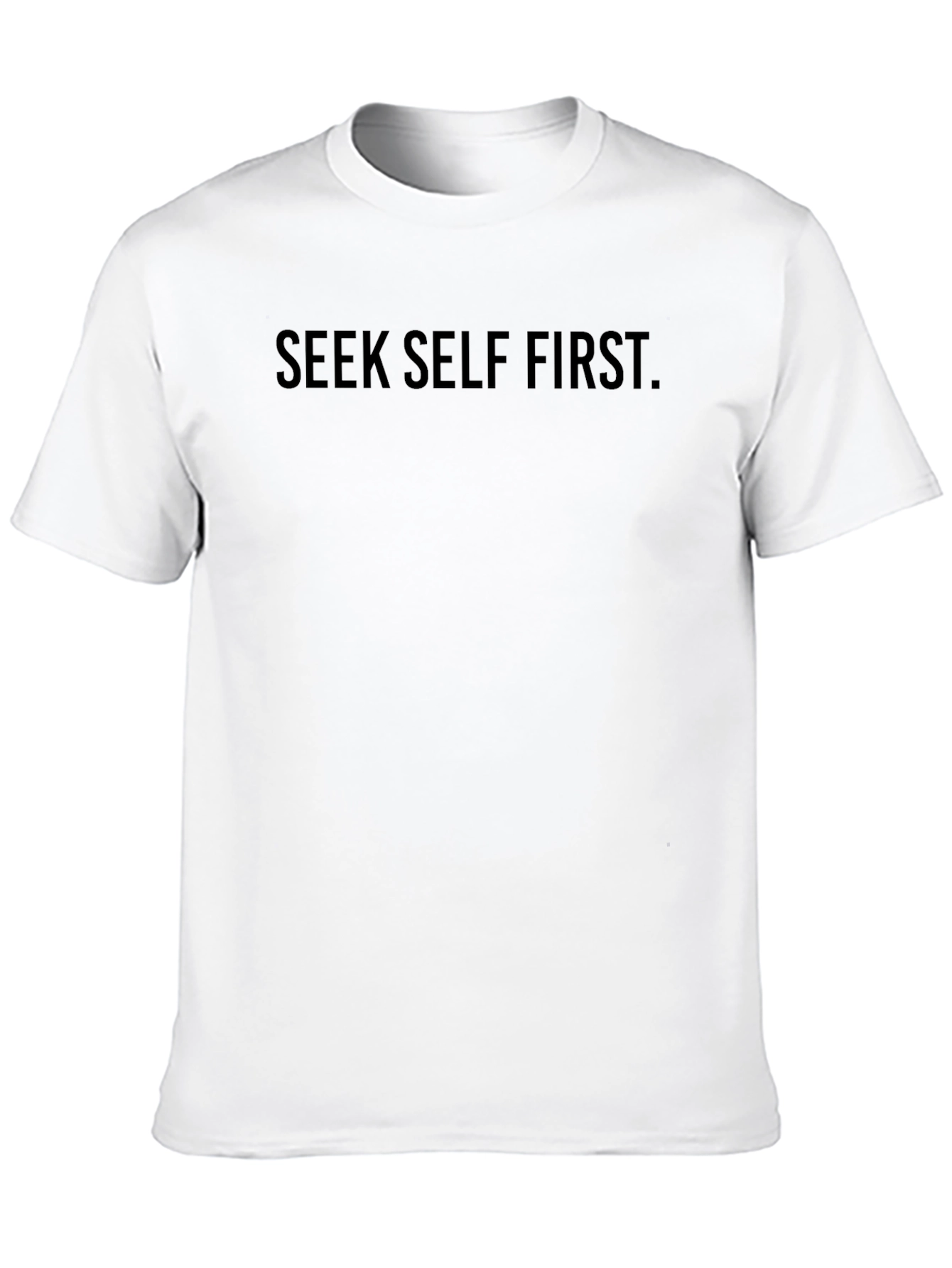 Seek Self First Graphic T-Shirt - Black Cotton Tee