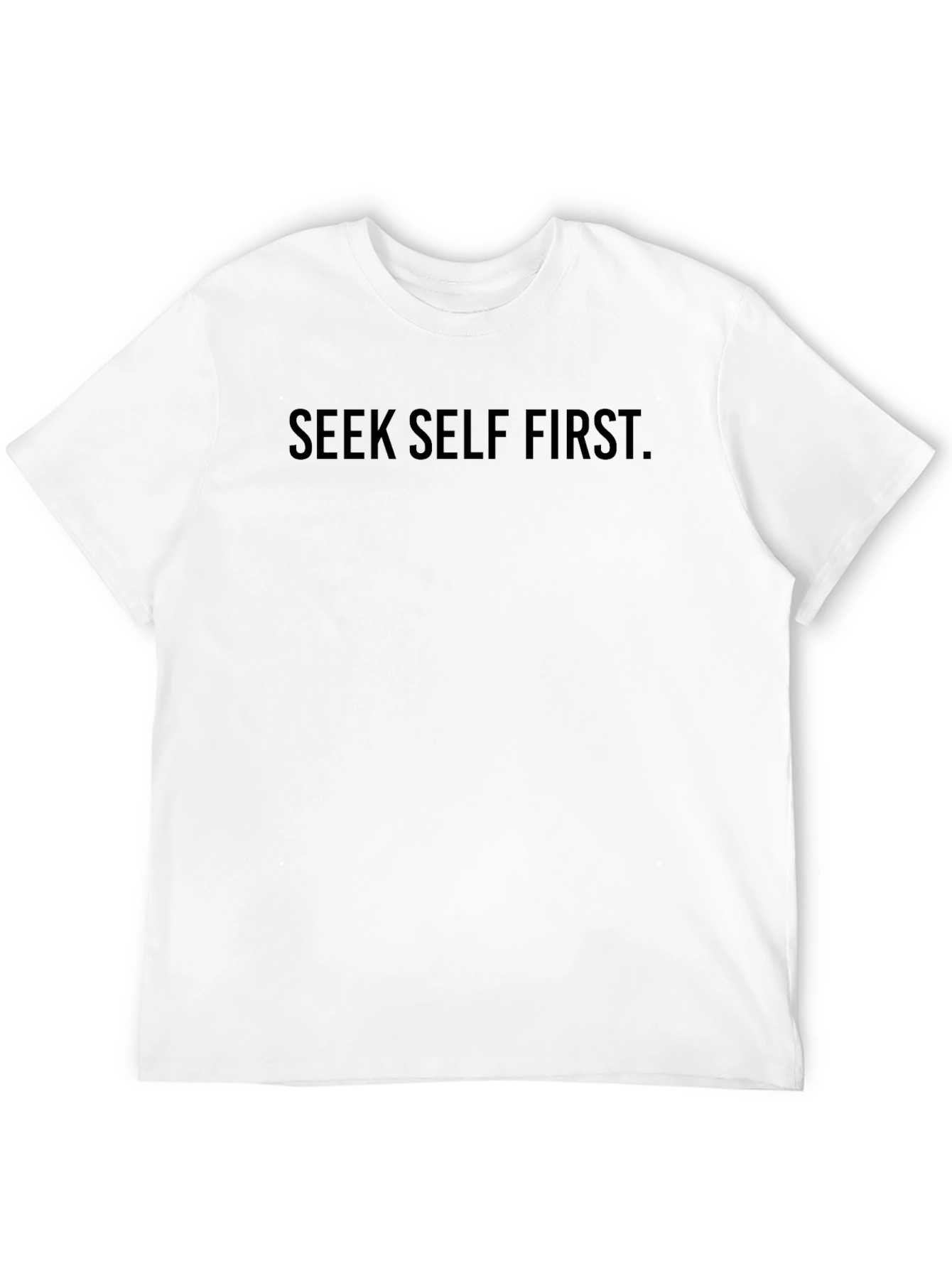 Seek Self First Graphic T-Shirt - Black Cotton Tee
