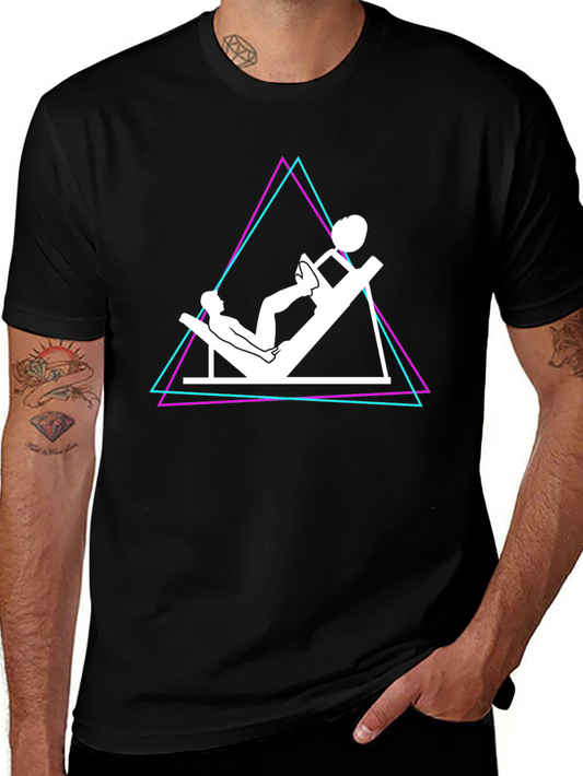 Retro Workout Tee - Leg Press Design