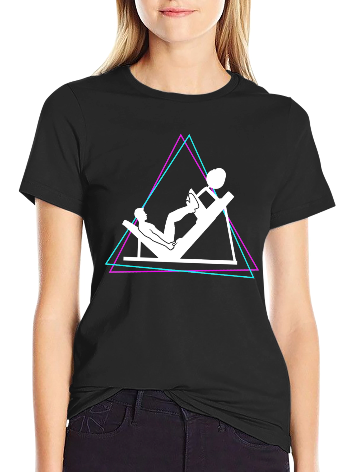 Retro Workout Tee - Leg Press Design