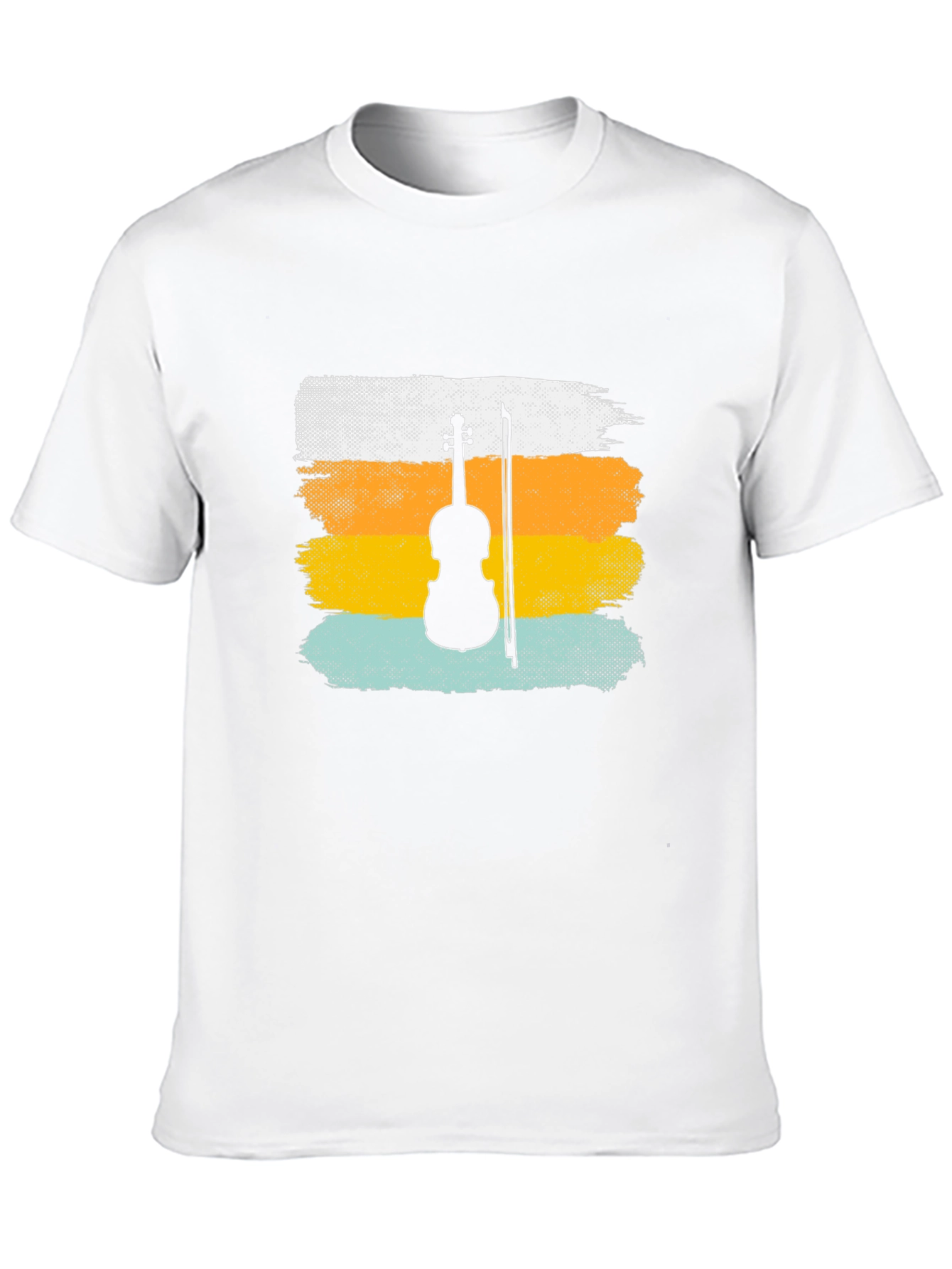 Violin Silhouette Retro T-Shirt