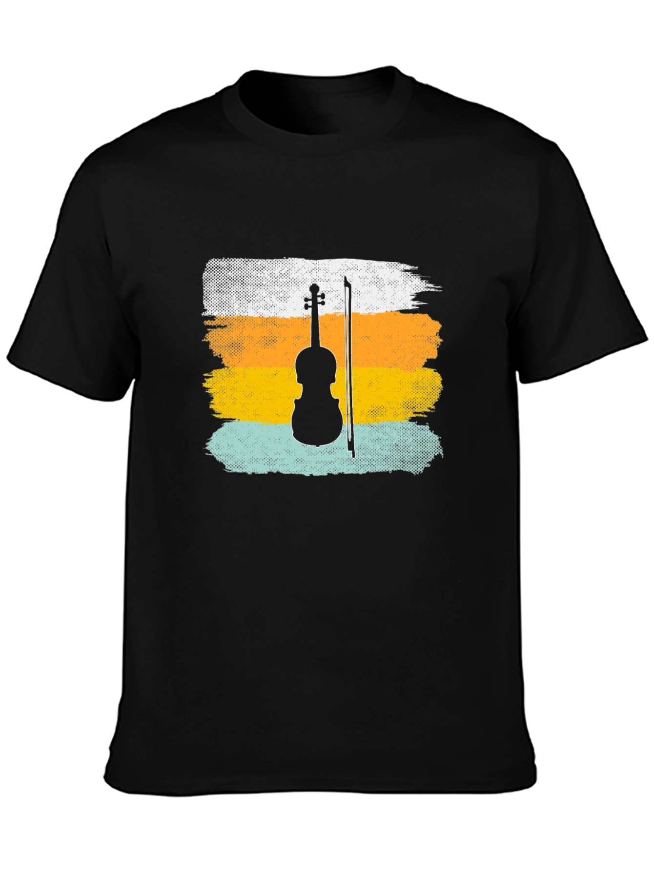 Violin Silhouette Retro T-Shirt