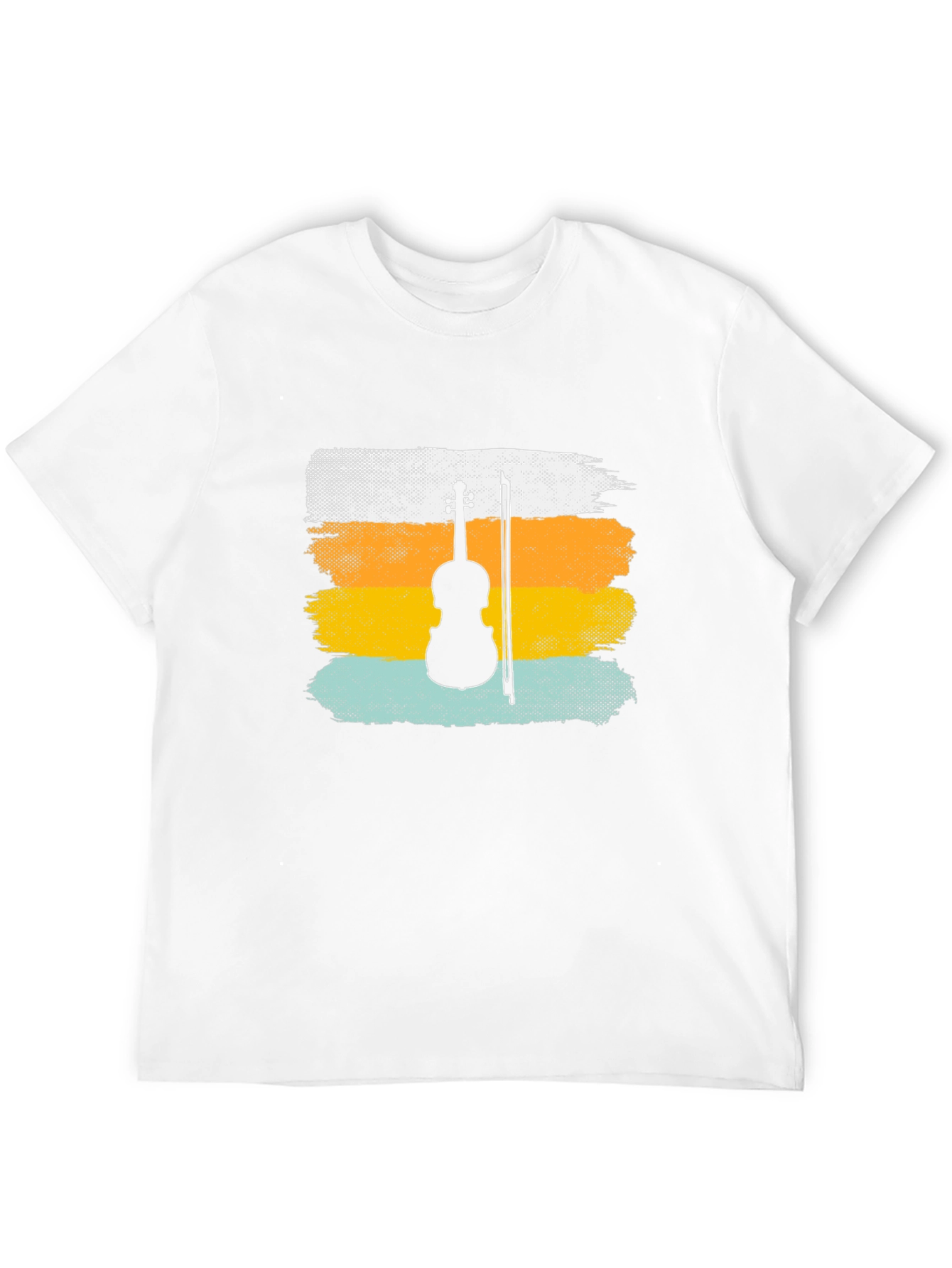 Violin Silhouette Retro T-Shirt