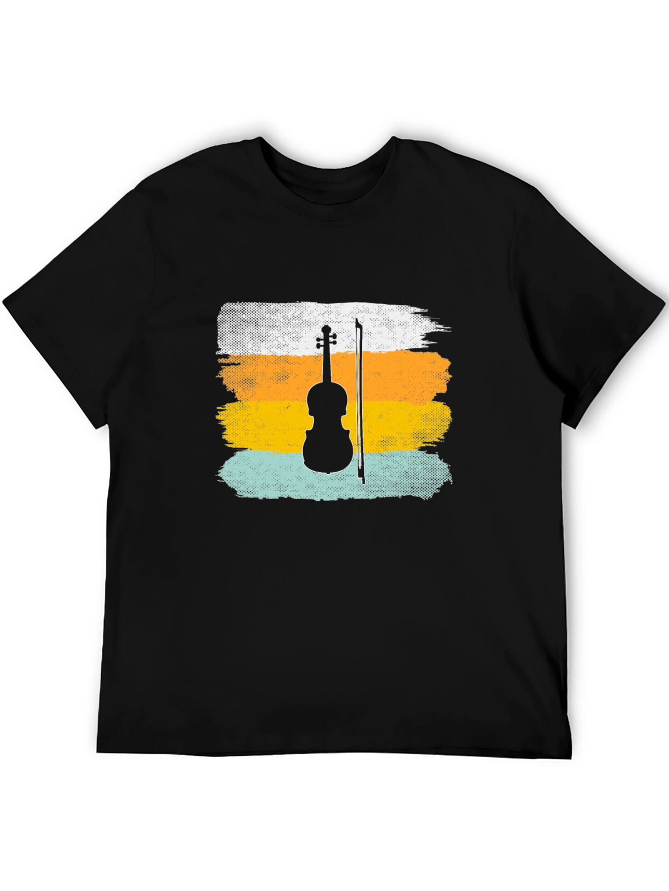 Violin Silhouette Retro T-Shirt