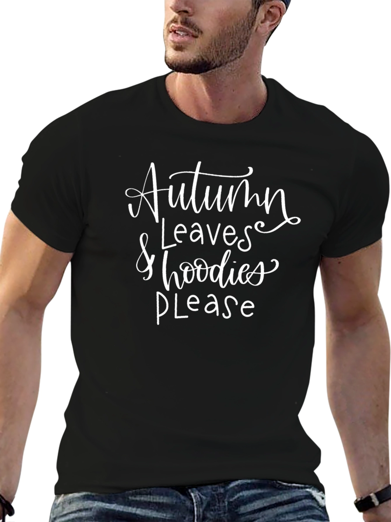 Autumn Leaves & Hoodies Please T-Shirt