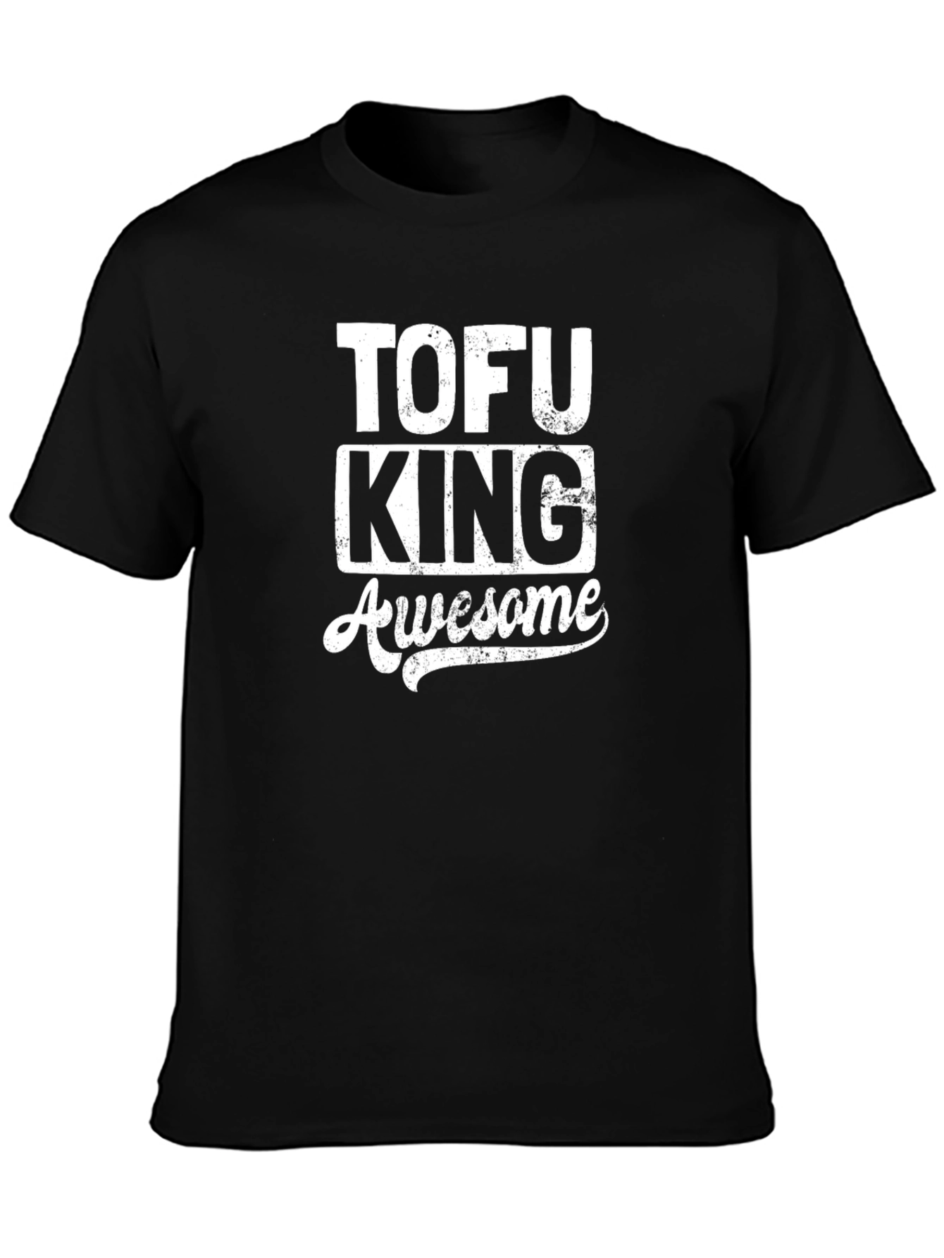 Tofu King Awesome Graphic Tee - Black