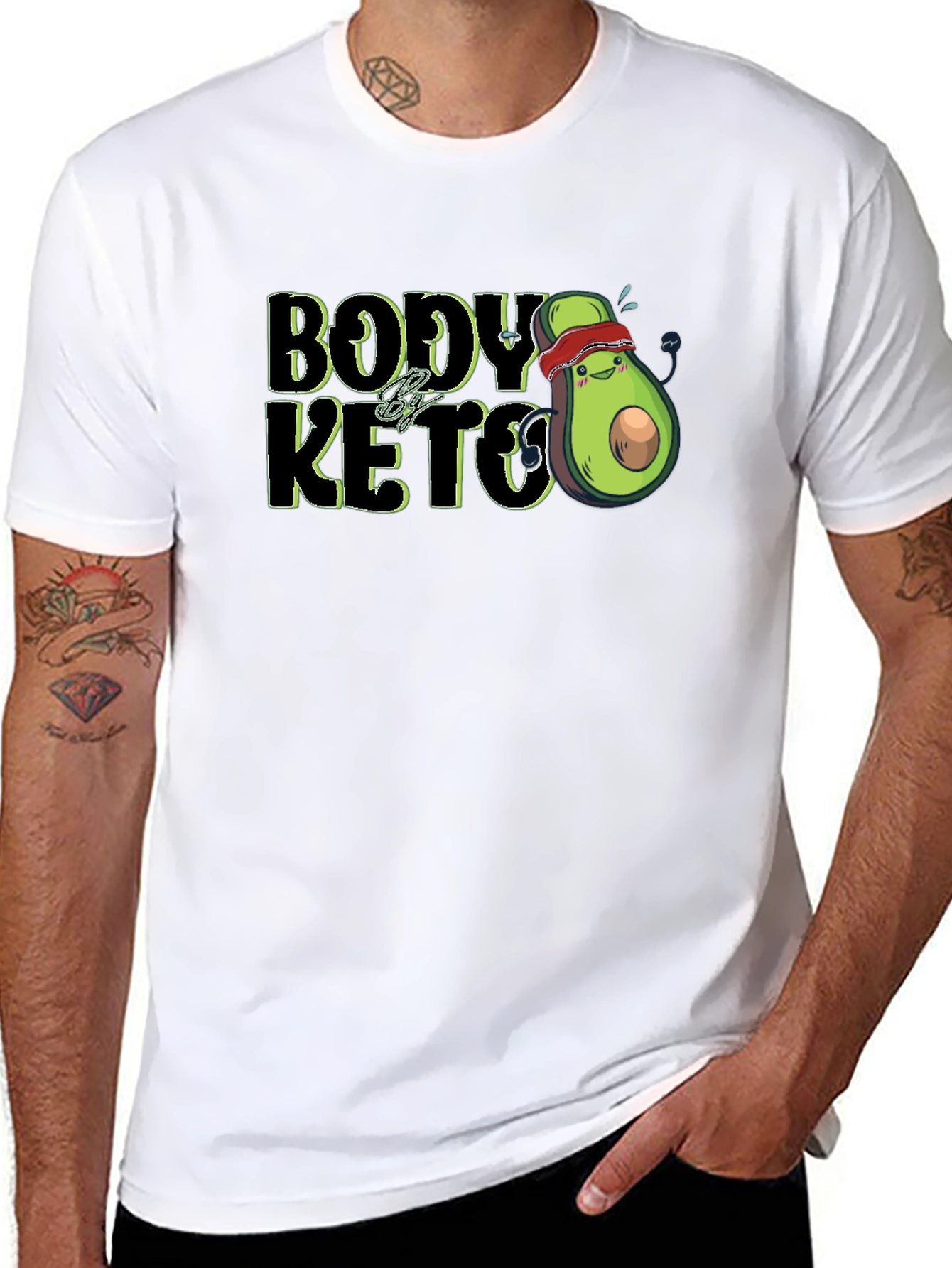Body By Keto Avocado T-Shirt - Unisex