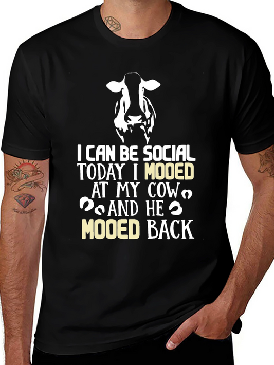 Cow Mooed Back T-Shirt - Socially Acceptable Humor