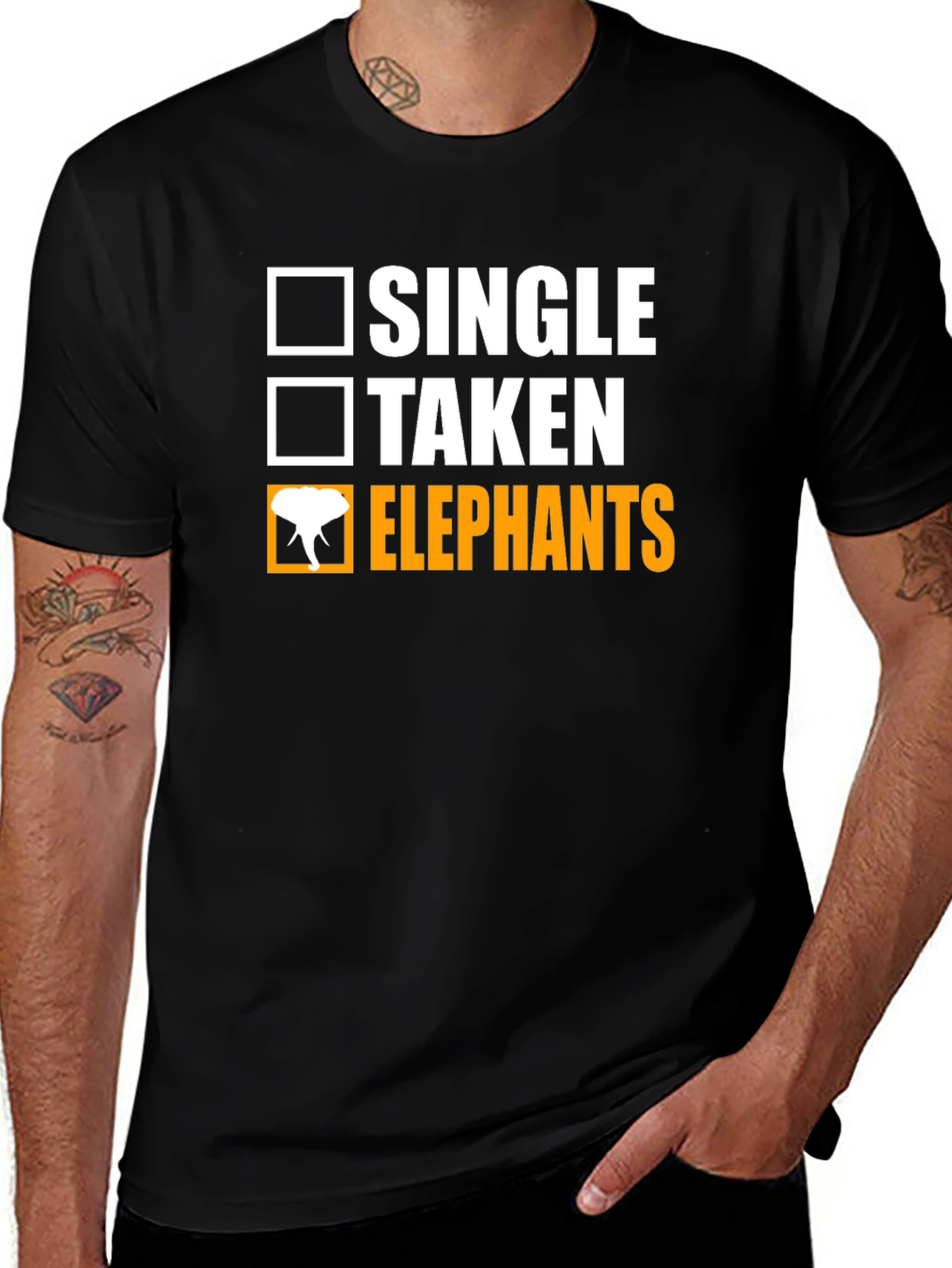 Single Taken Elephants T-Shirt
