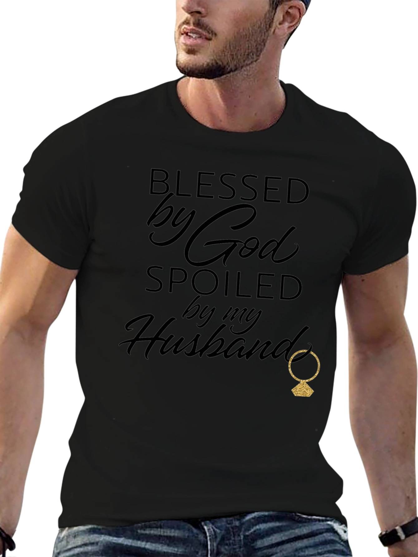 Blessed By God Spoiled By My Husband T-Shirt