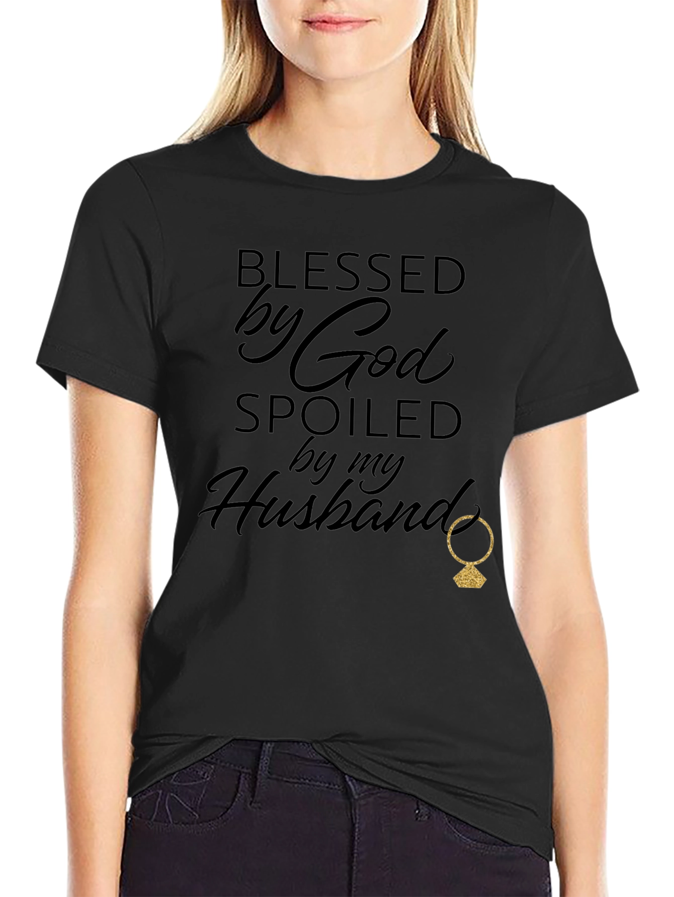 Blessed By God Spoiled By My Husband T-Shirt