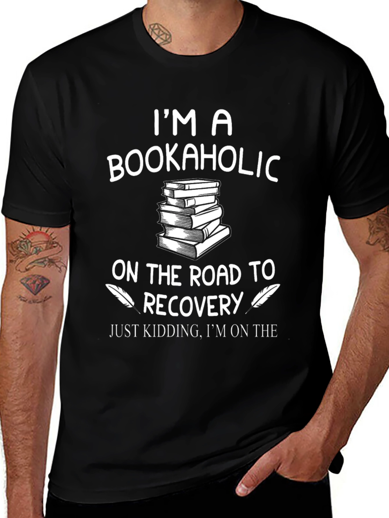 Bookaholic Graphic T-Shirt - Reading Lover Tee