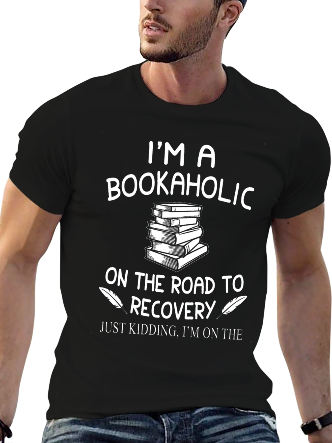 Bookaholic Graphic T-Shirt - Reading Lover Tee