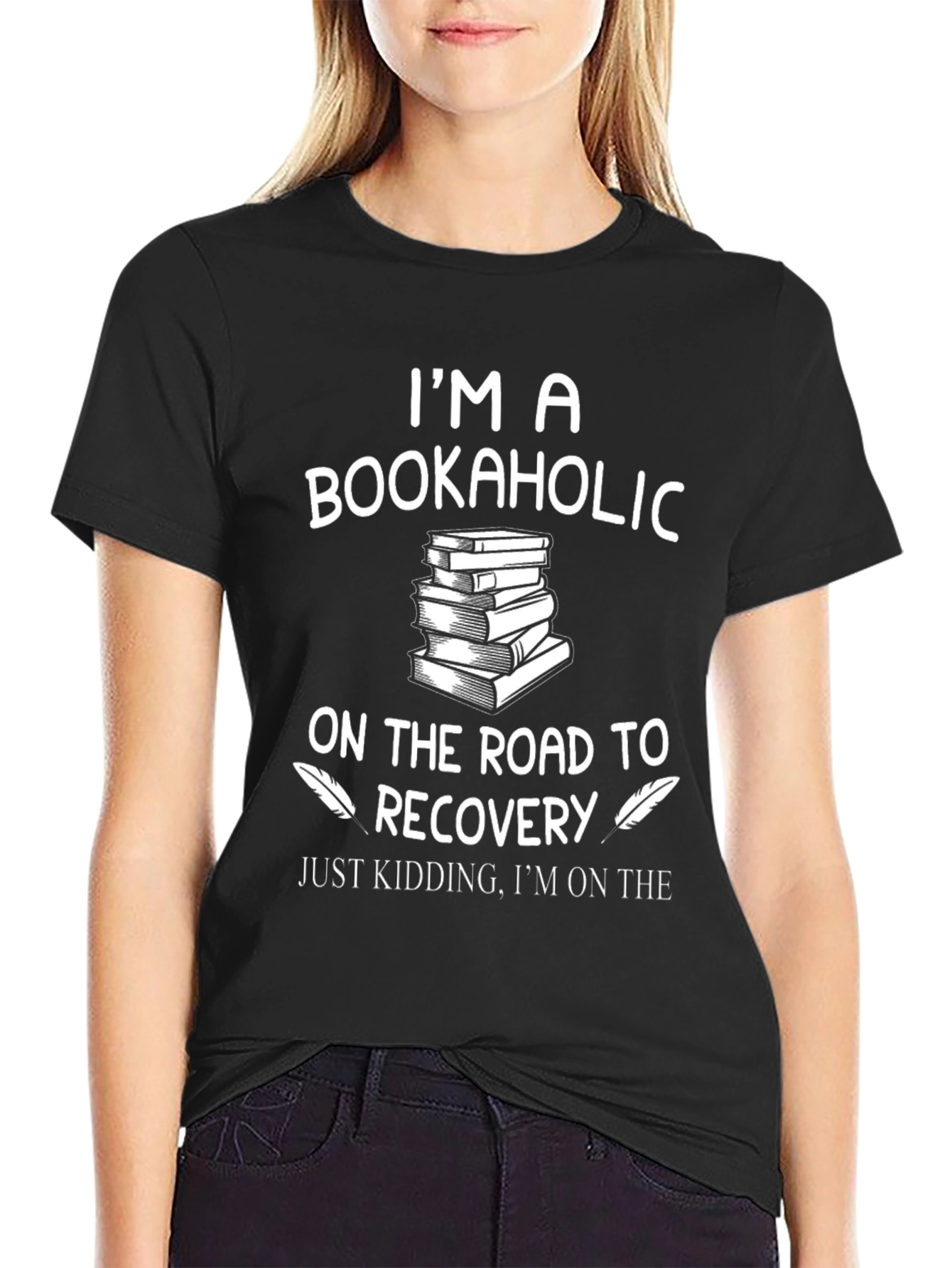 Bookaholic Graphic T-Shirt - Reading Lover Tee