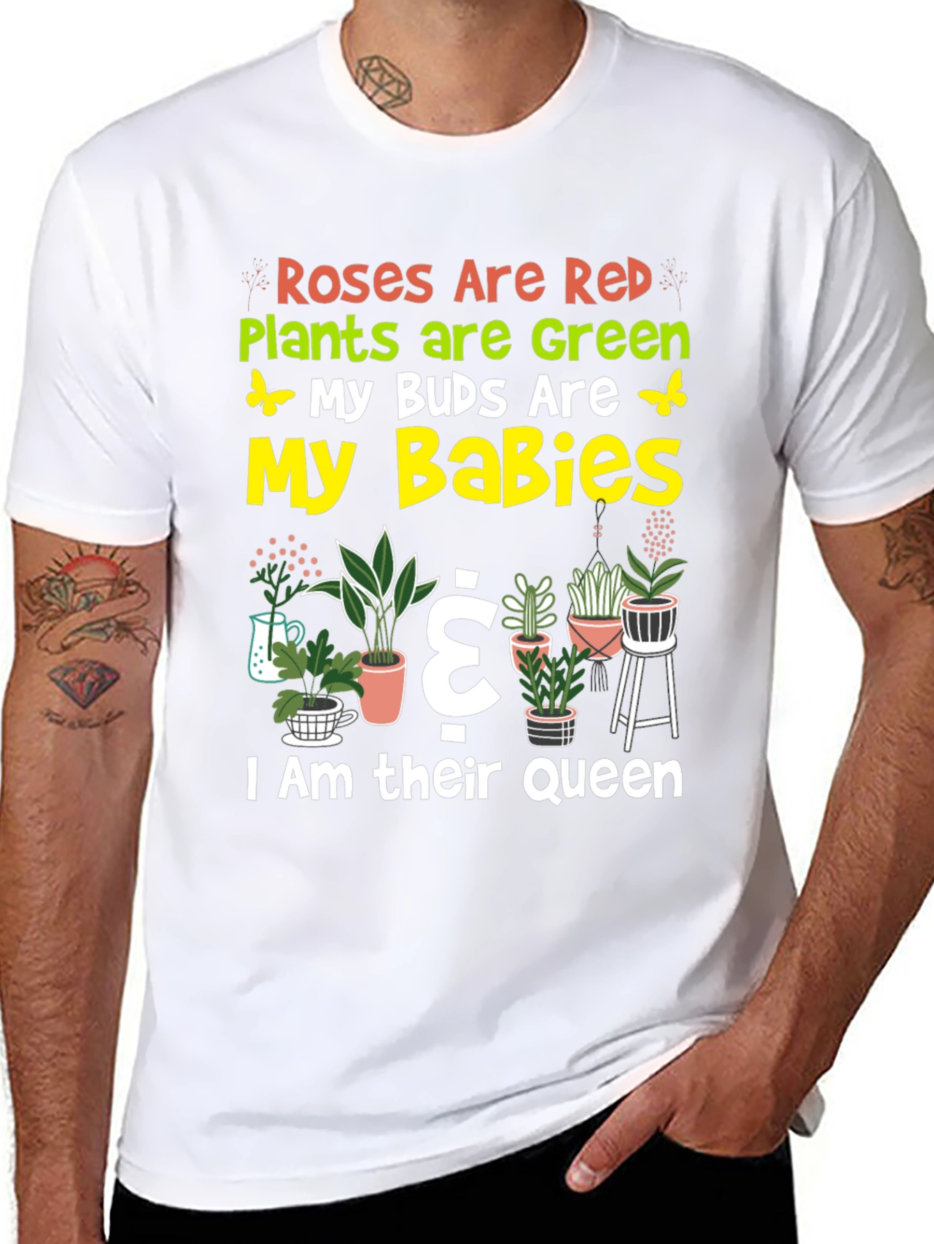 Roses Are Red Plant Lover T-Shirt