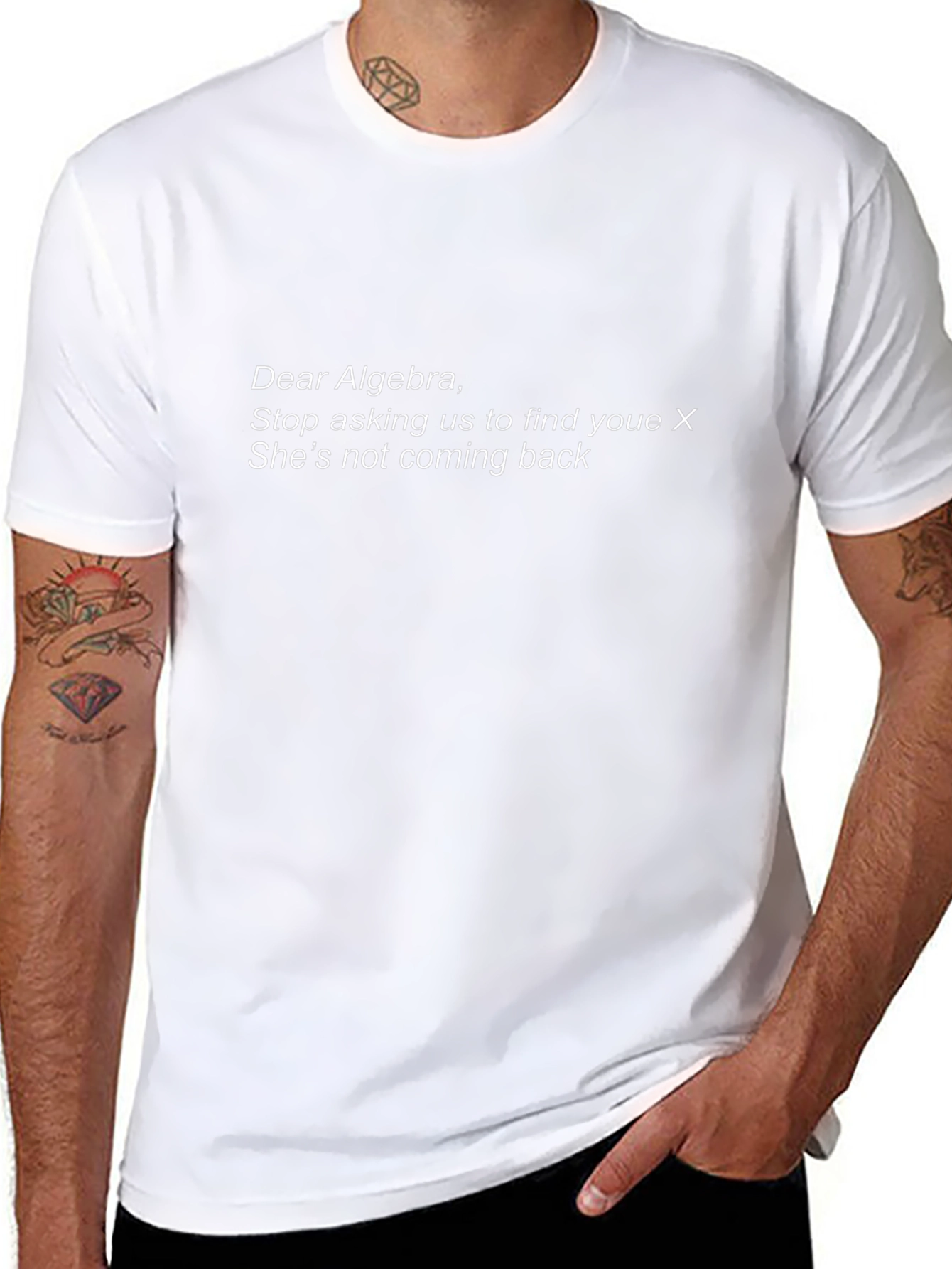 Algebra Humor T-Shirt - X Not Coming Back