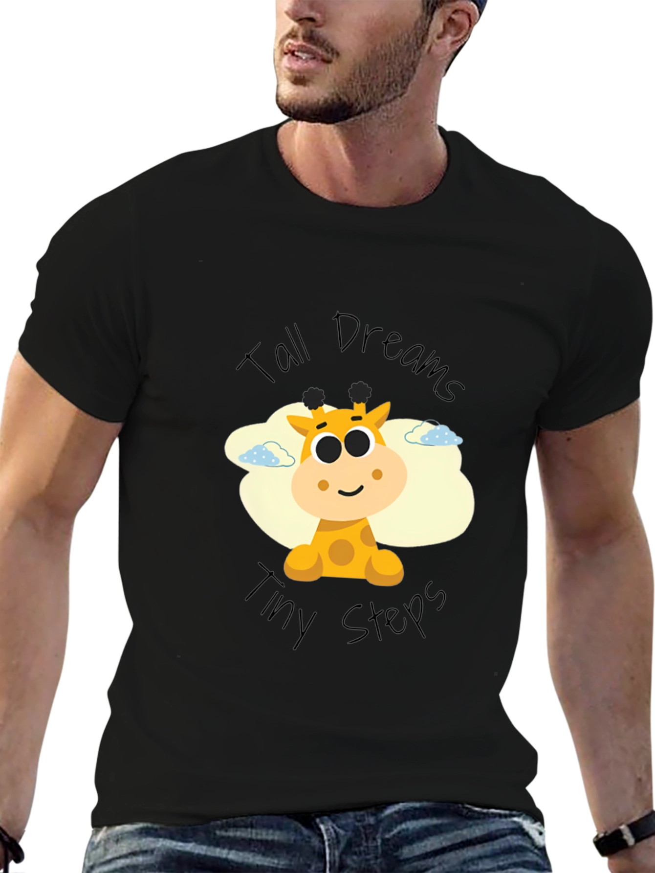 Tall Dreams Giraffe Graphic T-Shirt