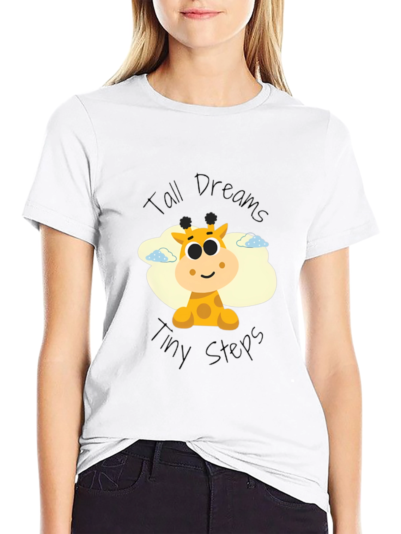 Tall Dreams Giraffe Graphic T-Shirt